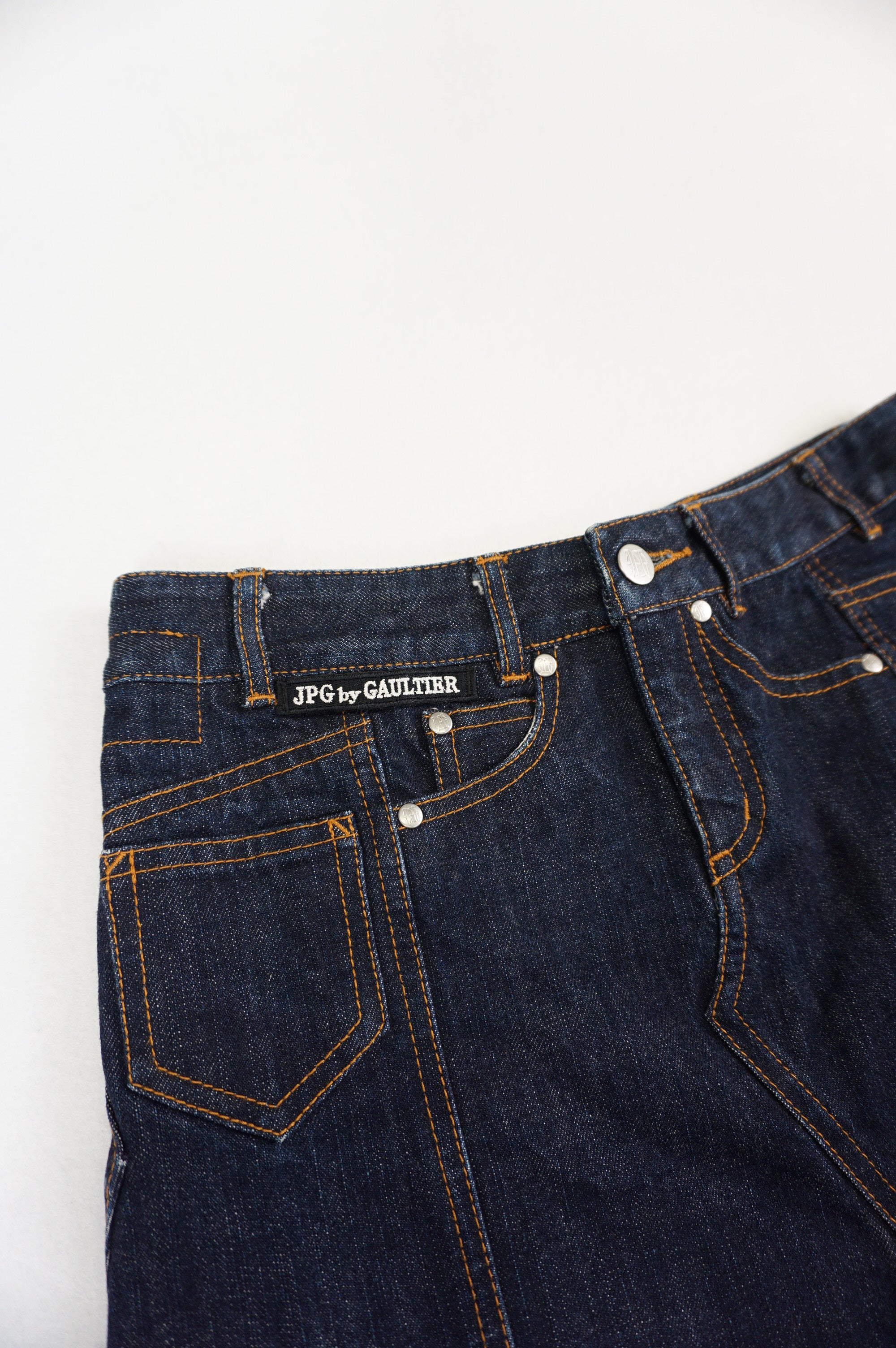 (29') JEAN PAUL GAULTIER SS02 Denim Mini Skirt