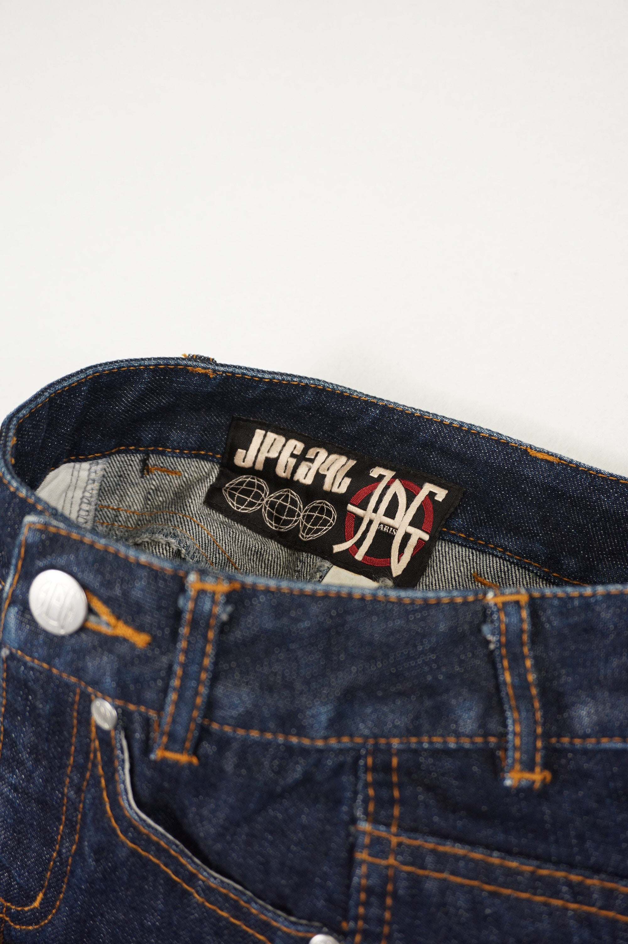 (29') JEAN PAUL GAULTIER SS02 Denim Mini Skirt