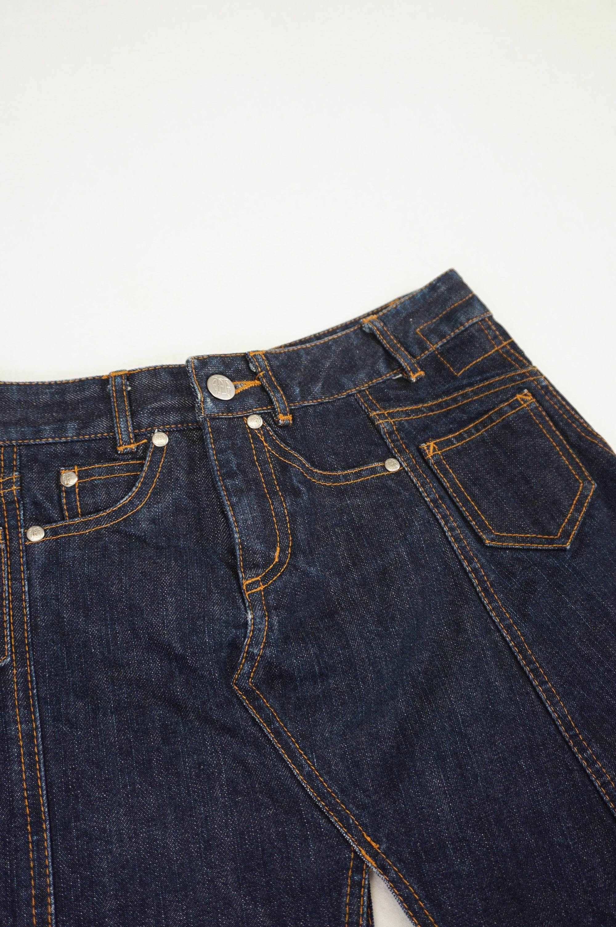 (29') JEAN PAUL GAULTIER SS02 Denim Mini Skirt