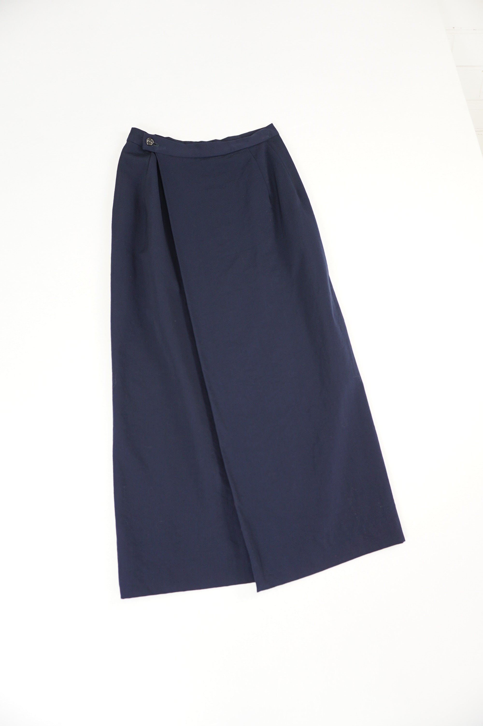 (25') IWISH Y'S BISH Navy Wrapped Skirt