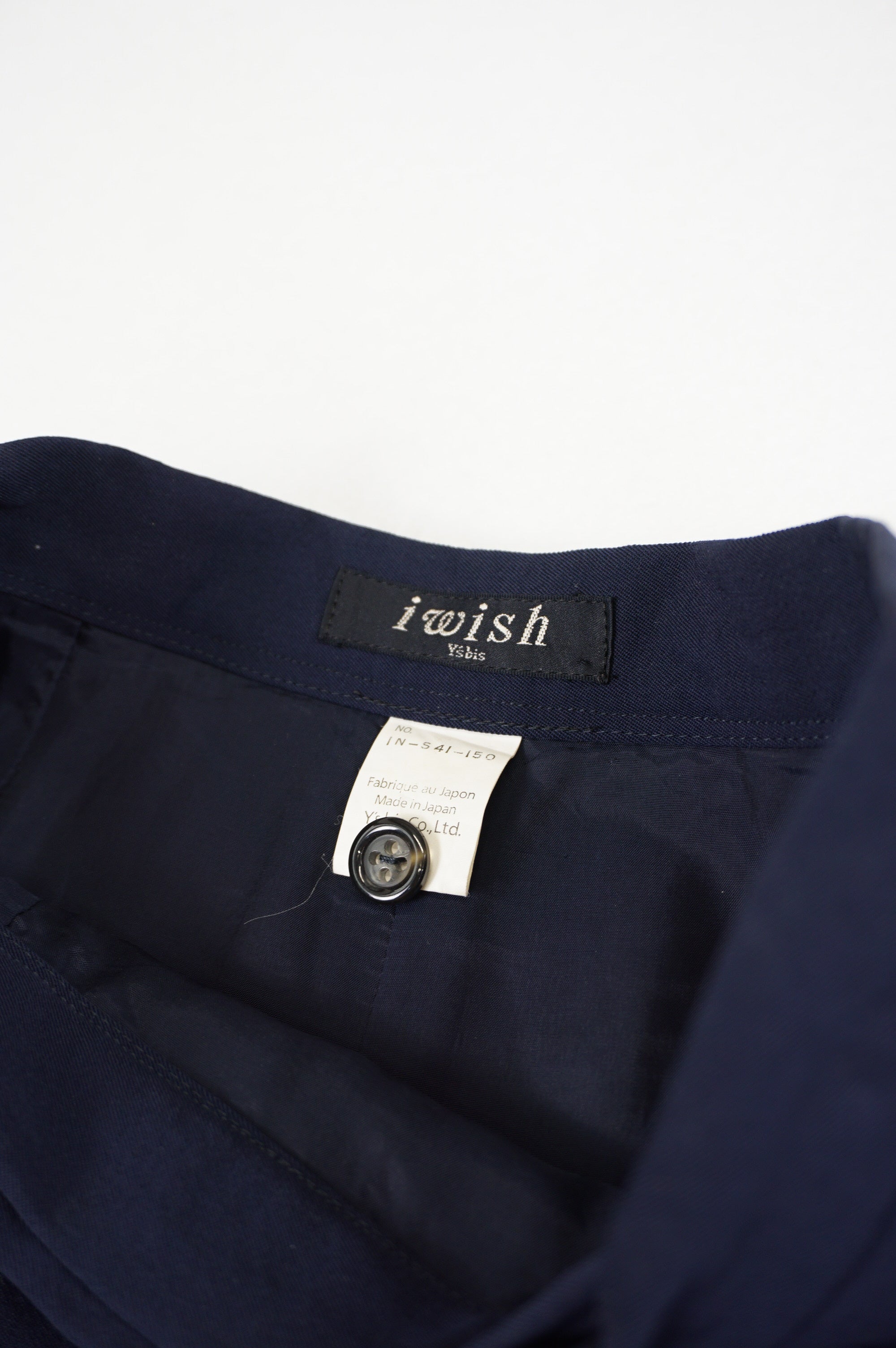 (25') IWISH Y'S BISH Navy Wrapped Skirt