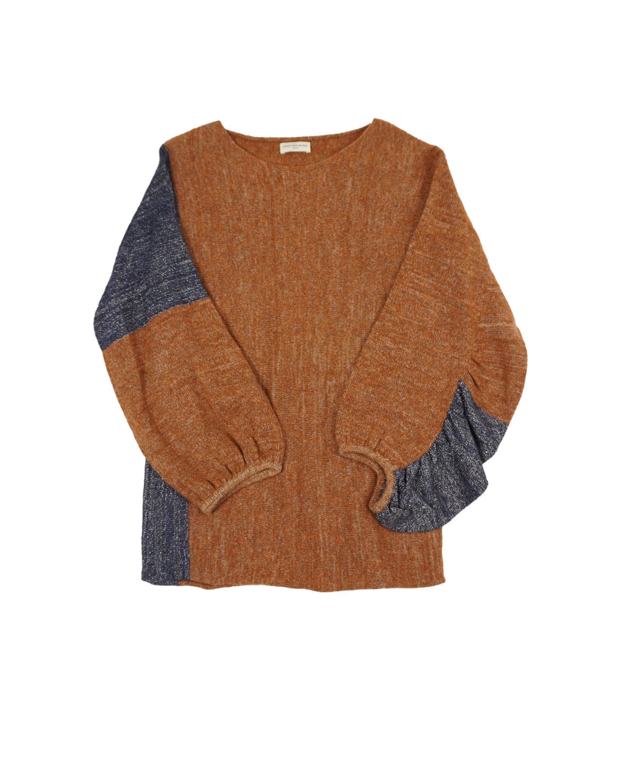 (M) DRIES VAN NOTEN Wool-Alpaca Panel Knit Sweater