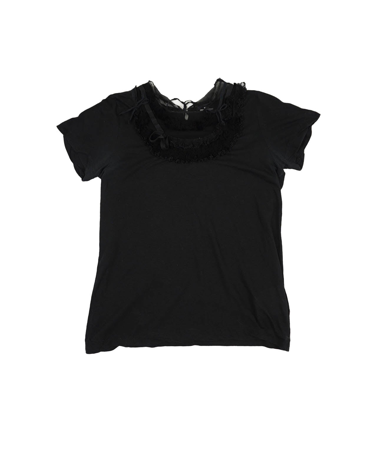 (S) COMME DES GARCONS TRICOT AD2006 Lace Ribbon Top