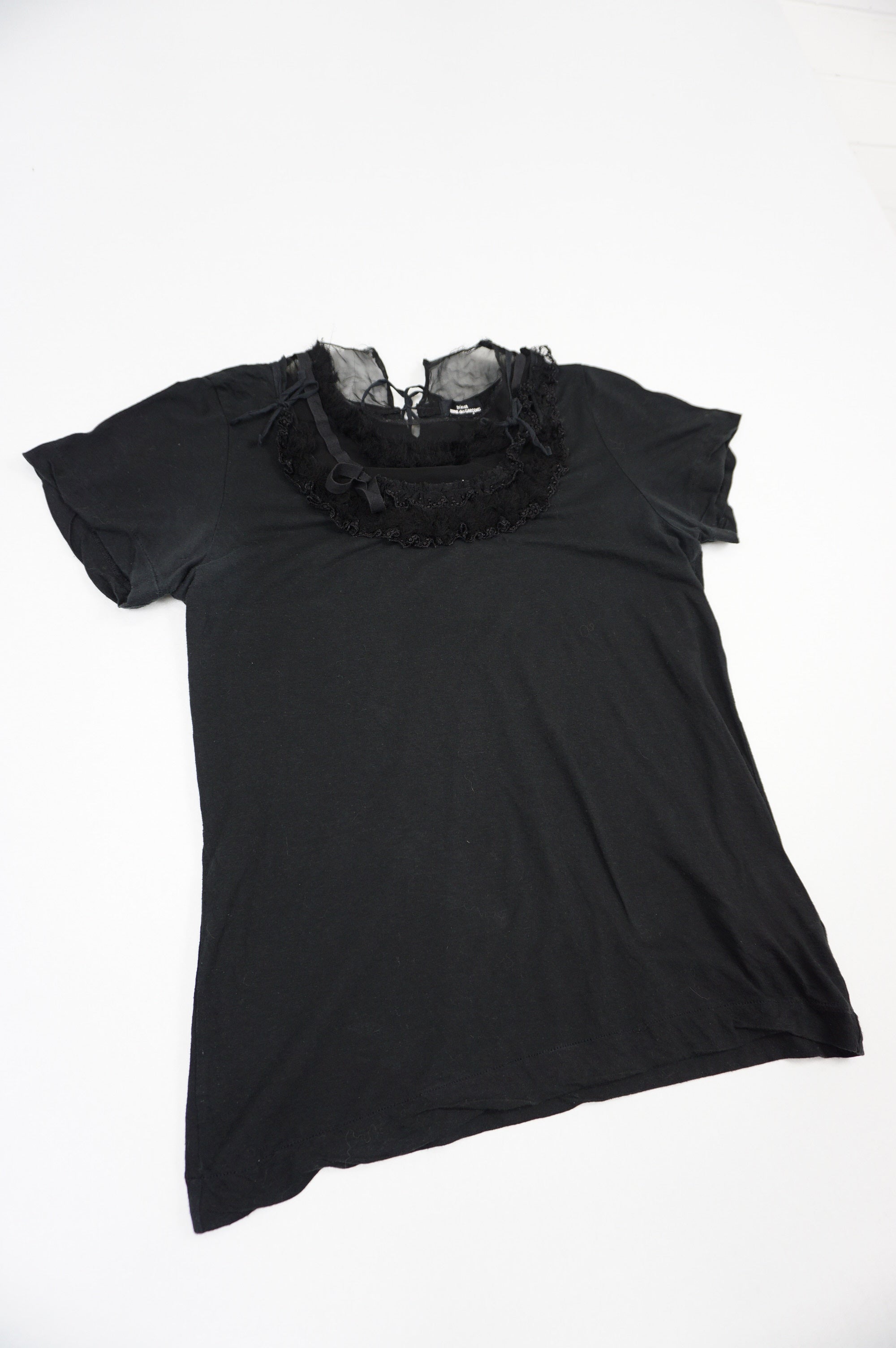 (S) COMME DES GARCONS TRICOT AD2006 Lace Ribbon Top