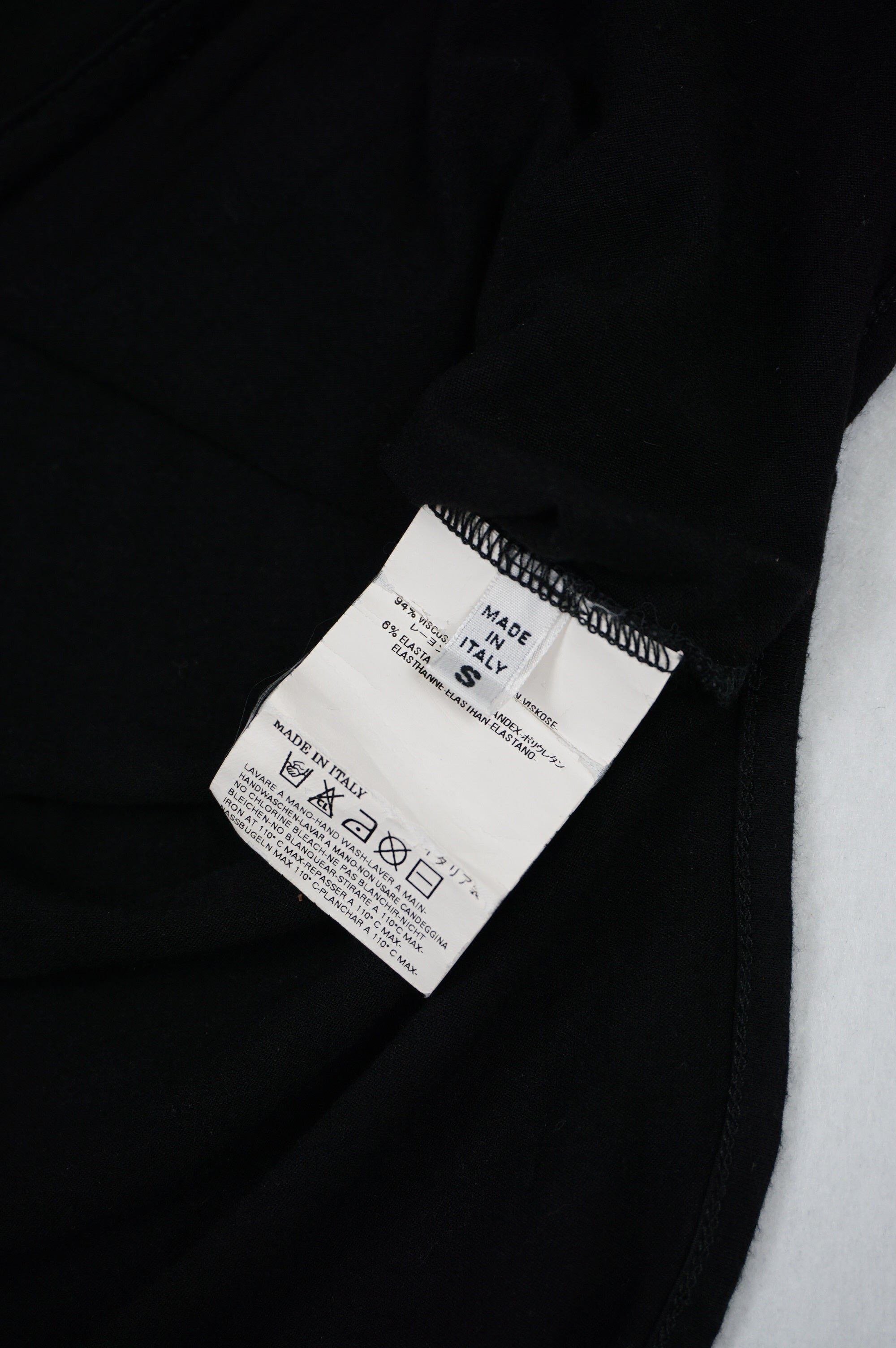 (S) MM6 Maison Martin Margiela Printed Shoulder Tank Top c.2010