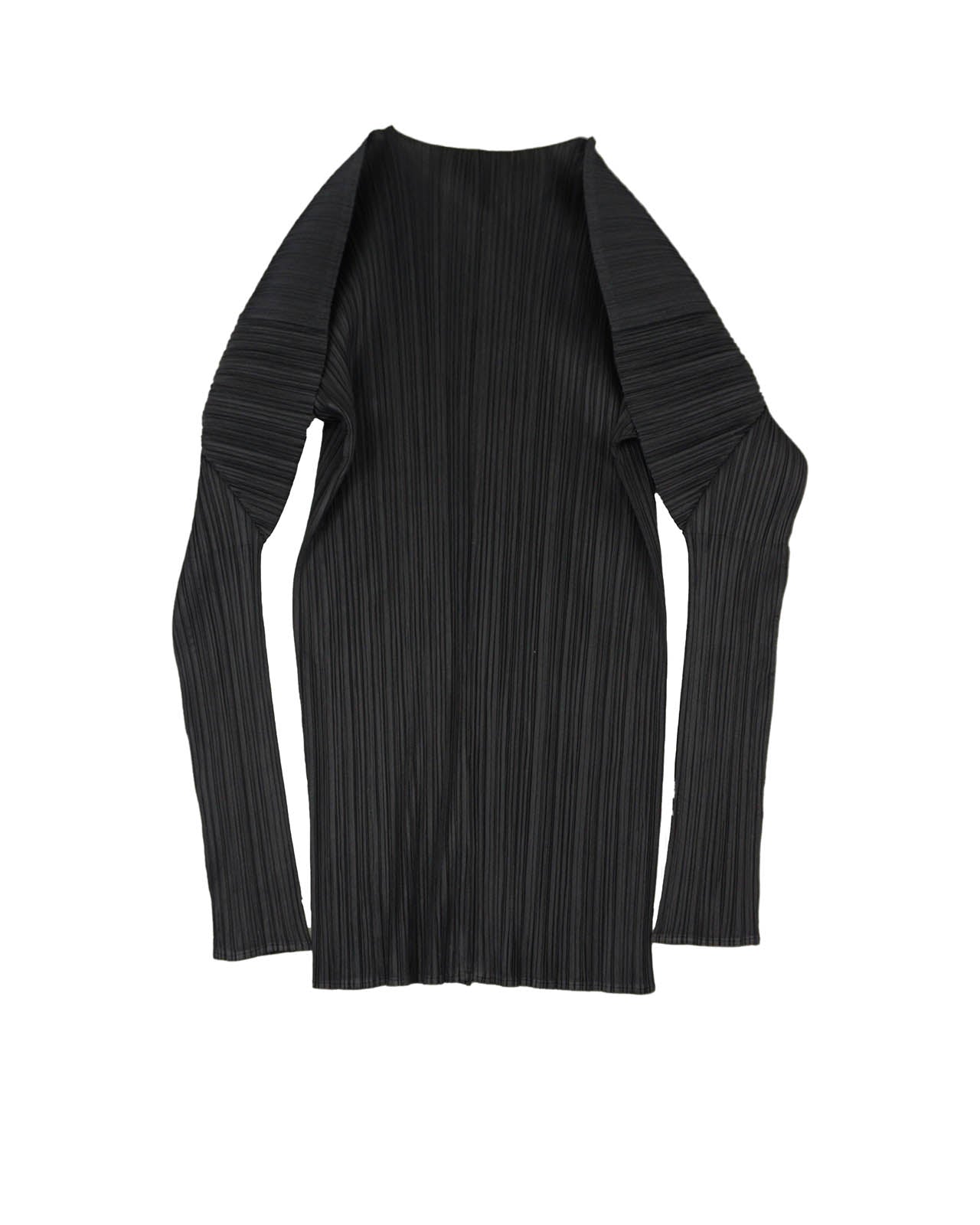 (M/L) PLEATS PLEASE Sculptural Wing Sleeve Shirt