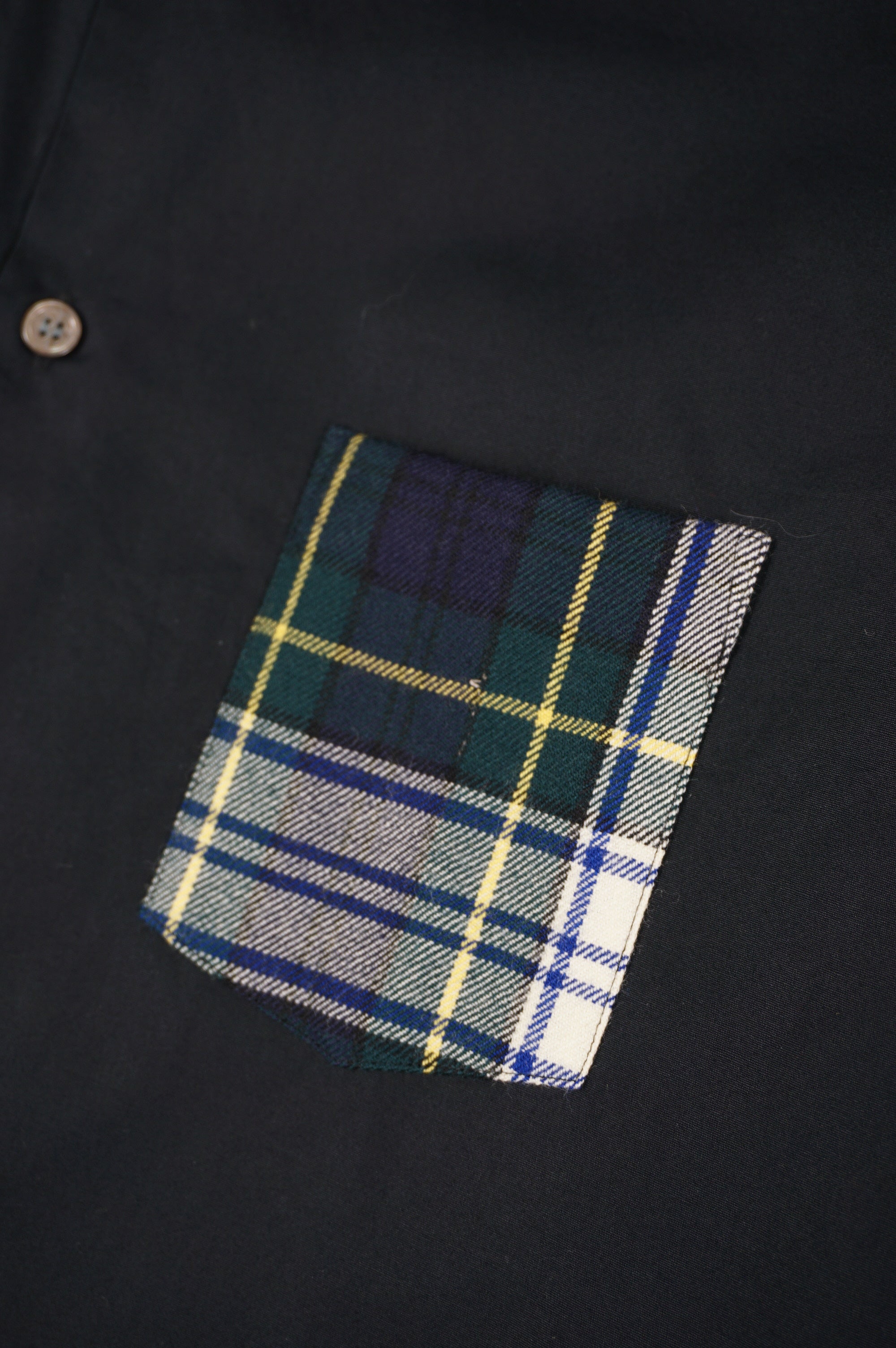 (M/L) COMME DES GARCONS HOMME PLUS AD2011 Plaid Details Shirt