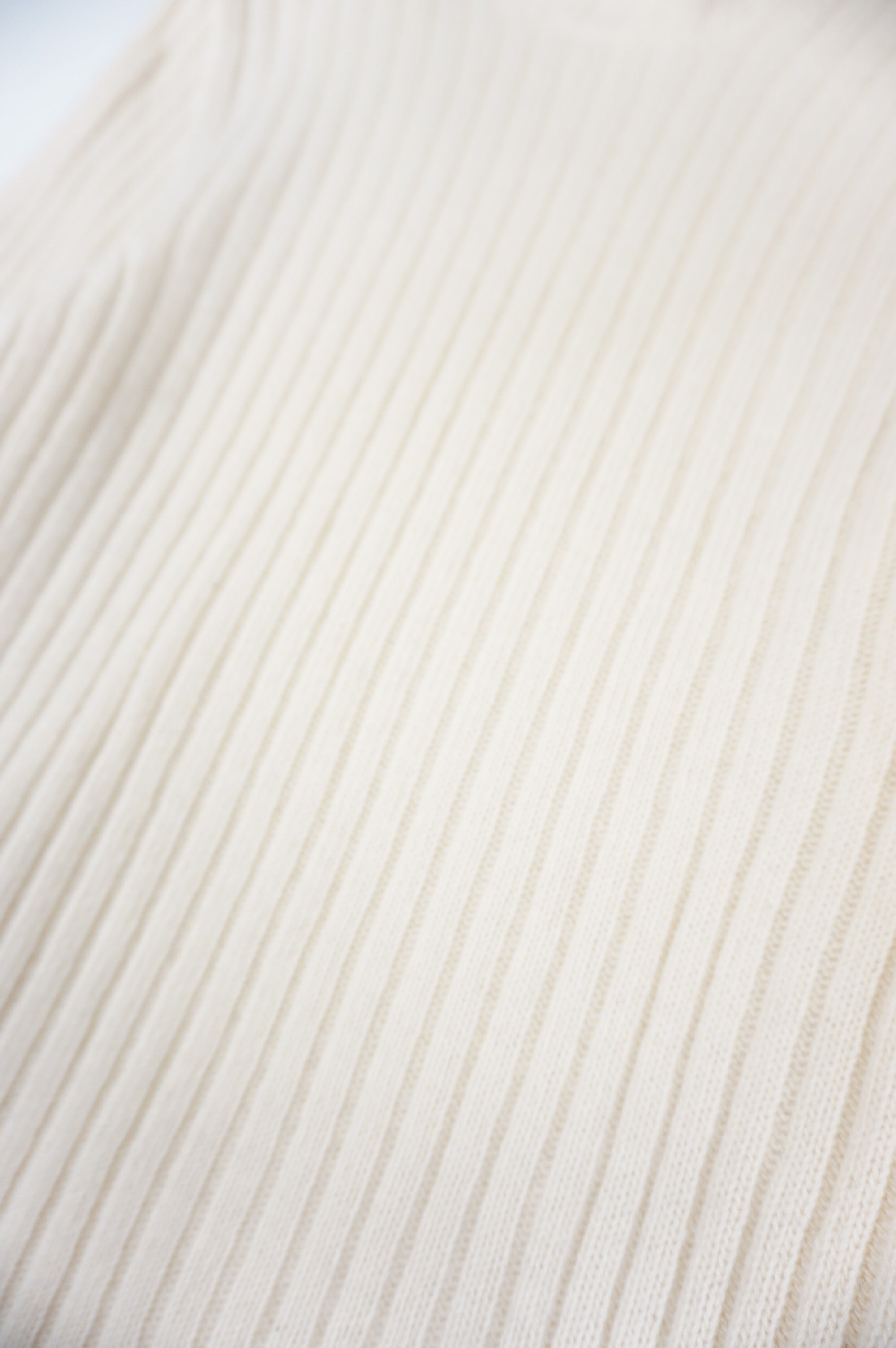(S/M) HELMUT LANG Ivory Ribbed Wool Knit 1998