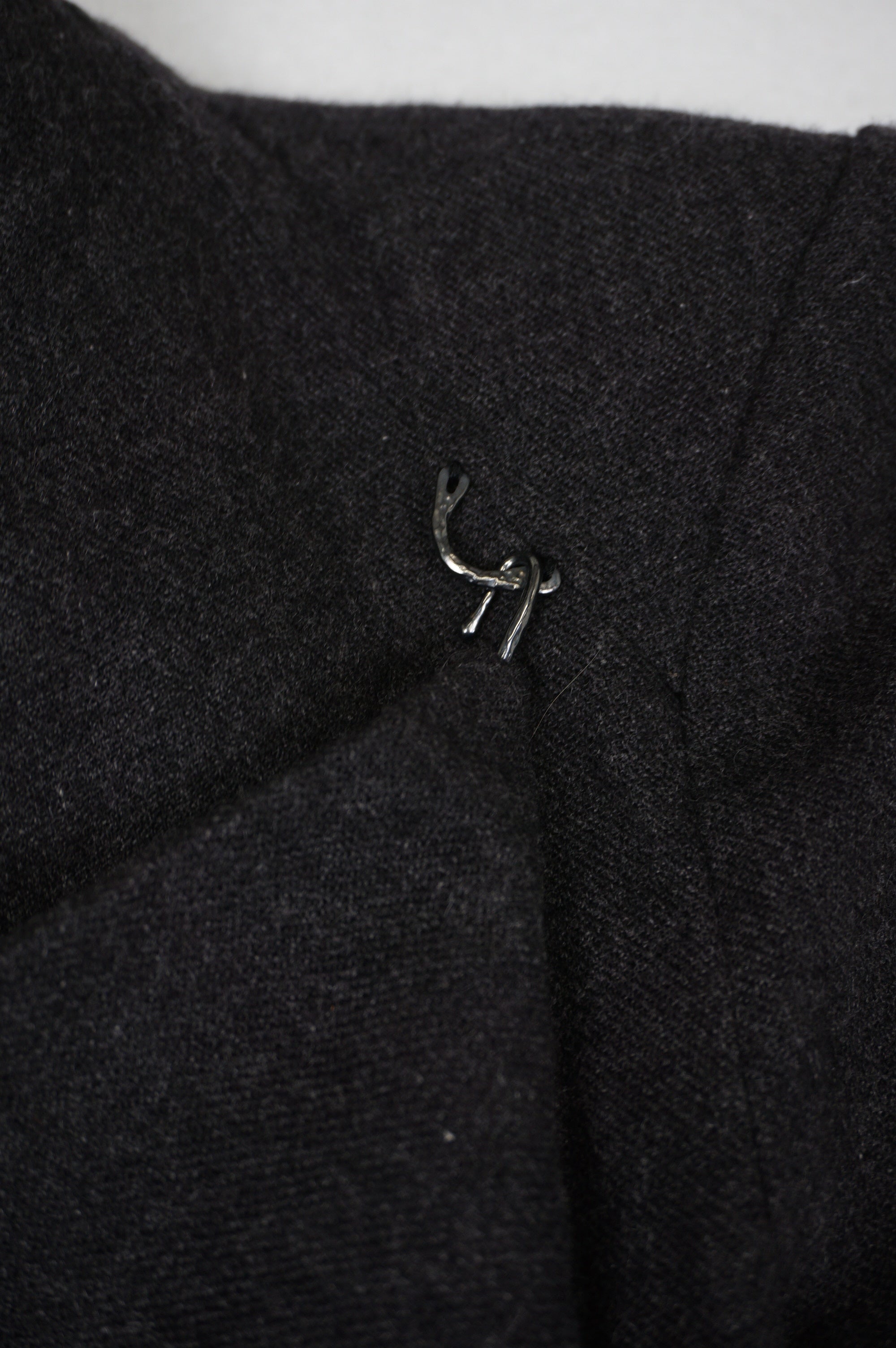 (XS/S) HELMUT LANG Draped Cashmere Asymmetric Jacket