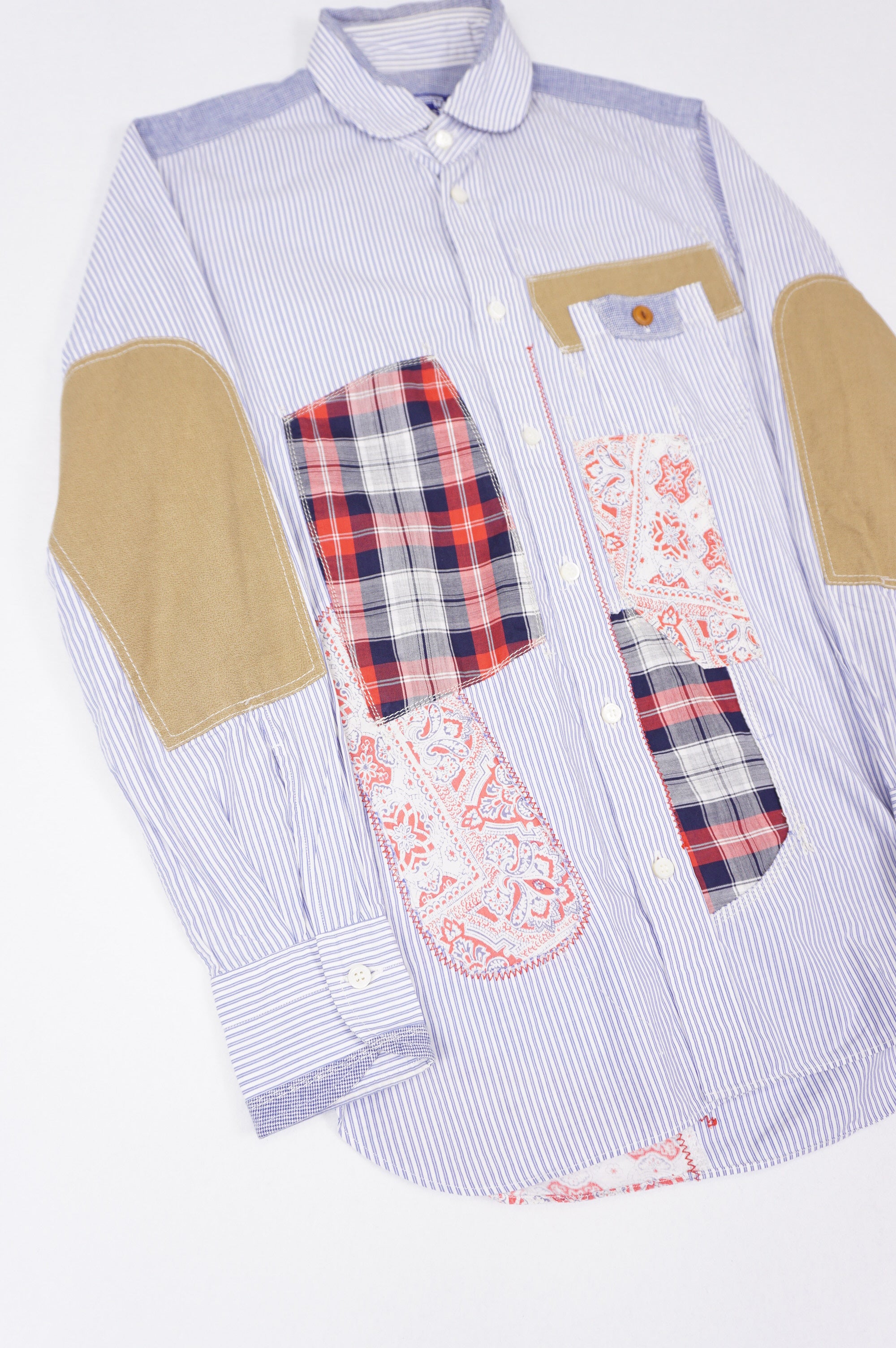 (S/M) JUNYA WATANABE COMME DES GARCONS AD2011 Patchwork Shirt
