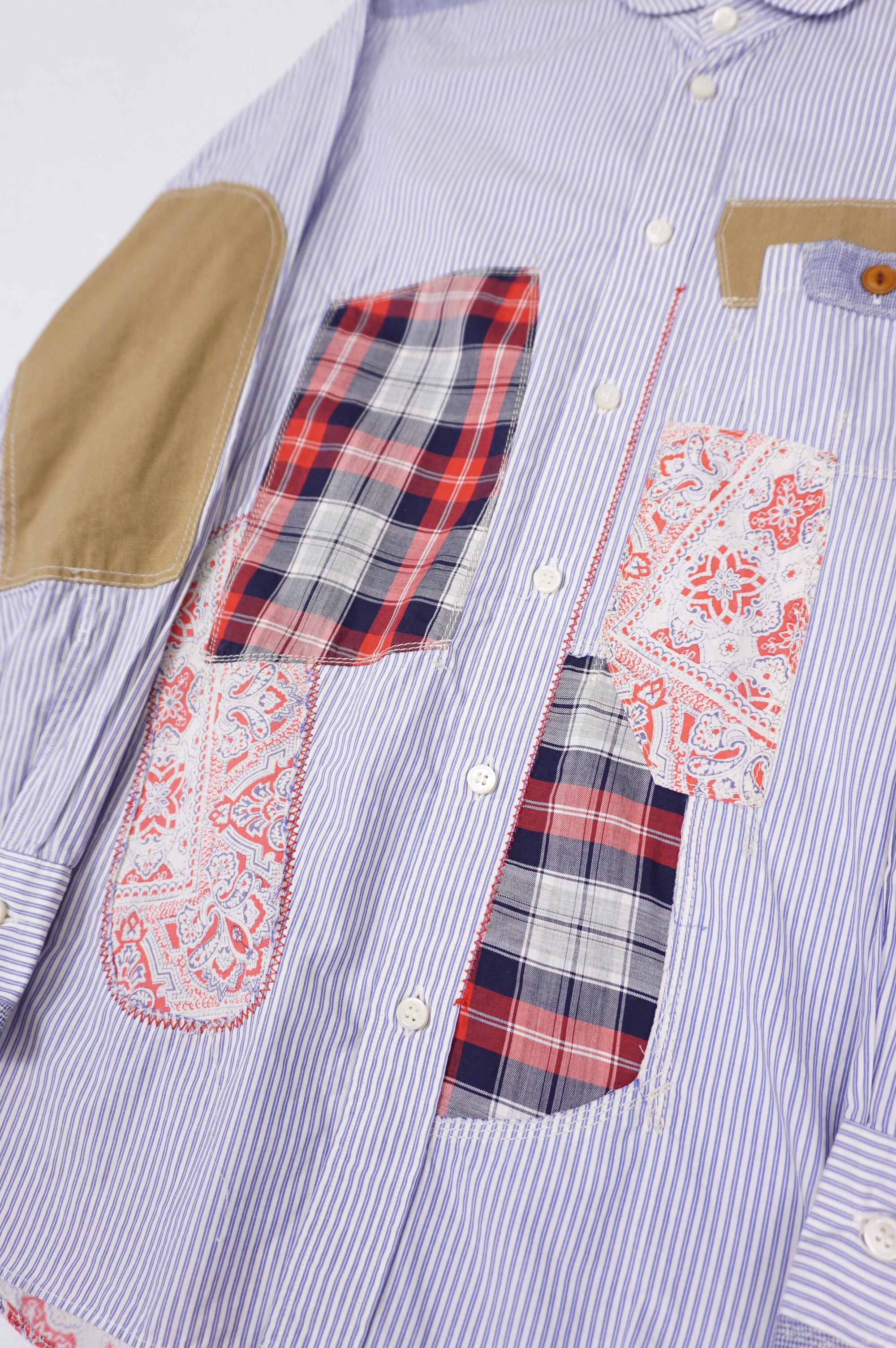 (S/M) JUNYA WATANABE COMME DES GARCONS AD2011 Patchwork Shirt