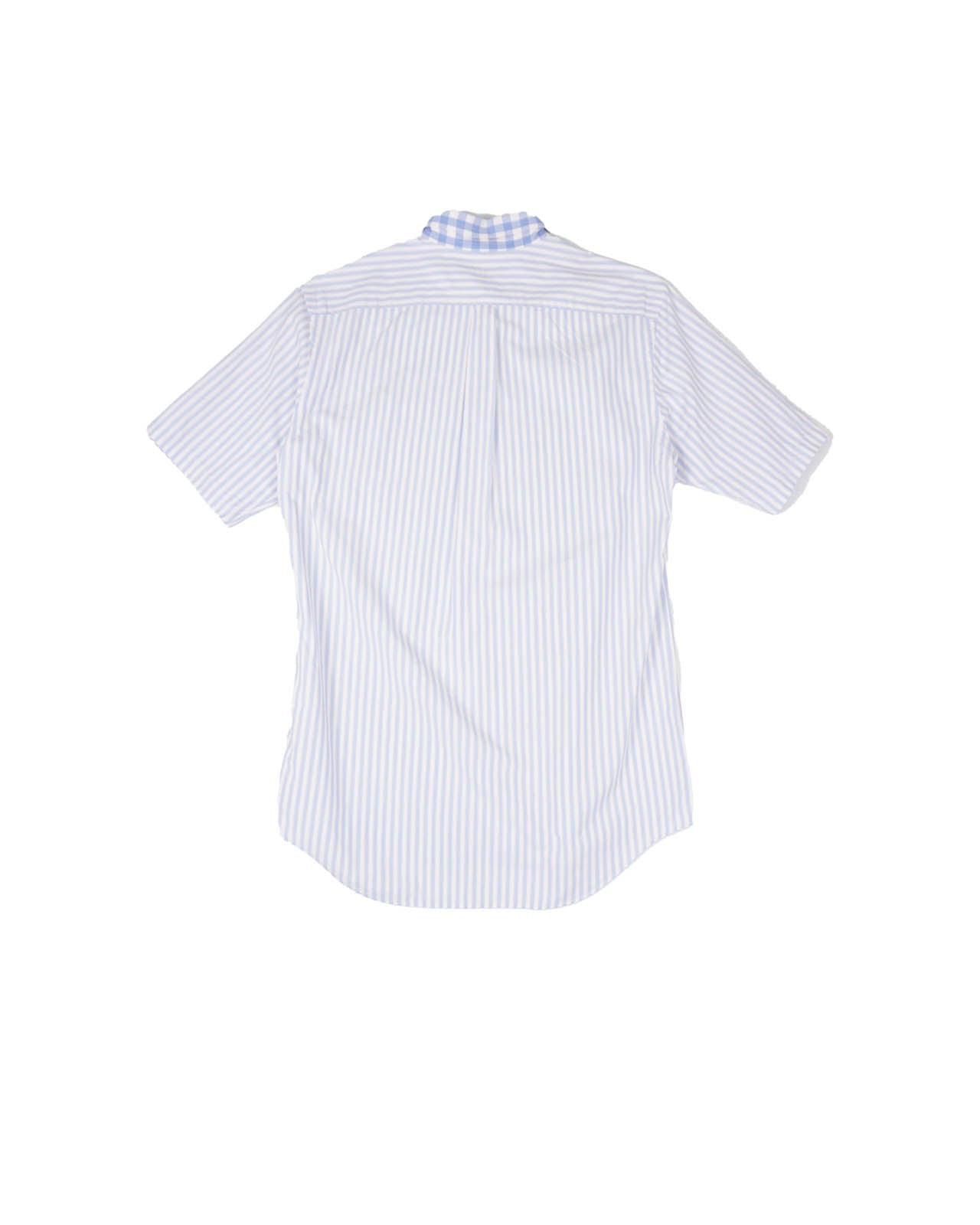(L) COMME DES GARCONS HOMME DEUX AD2008 Blue Pin Stripe Shirt