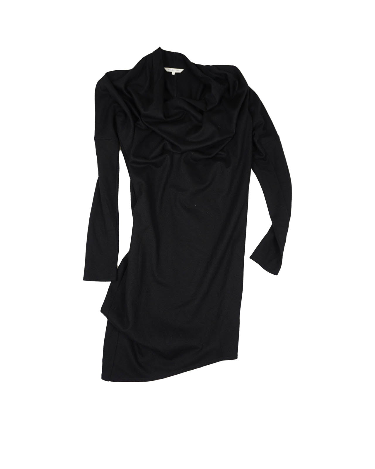 (S) HELMUT LANG Sonar Wool Black Dress