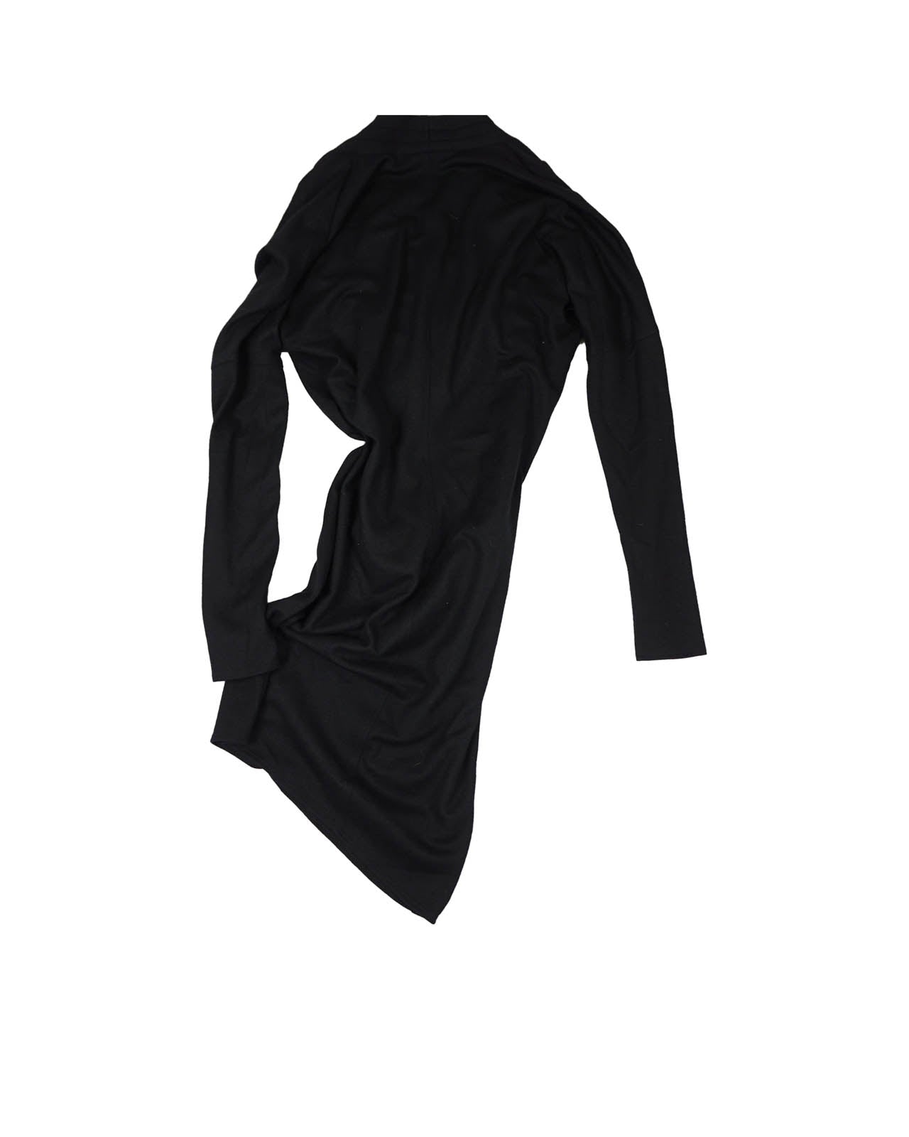 (S) HELMUT LANG Sonar Wool Black Dress