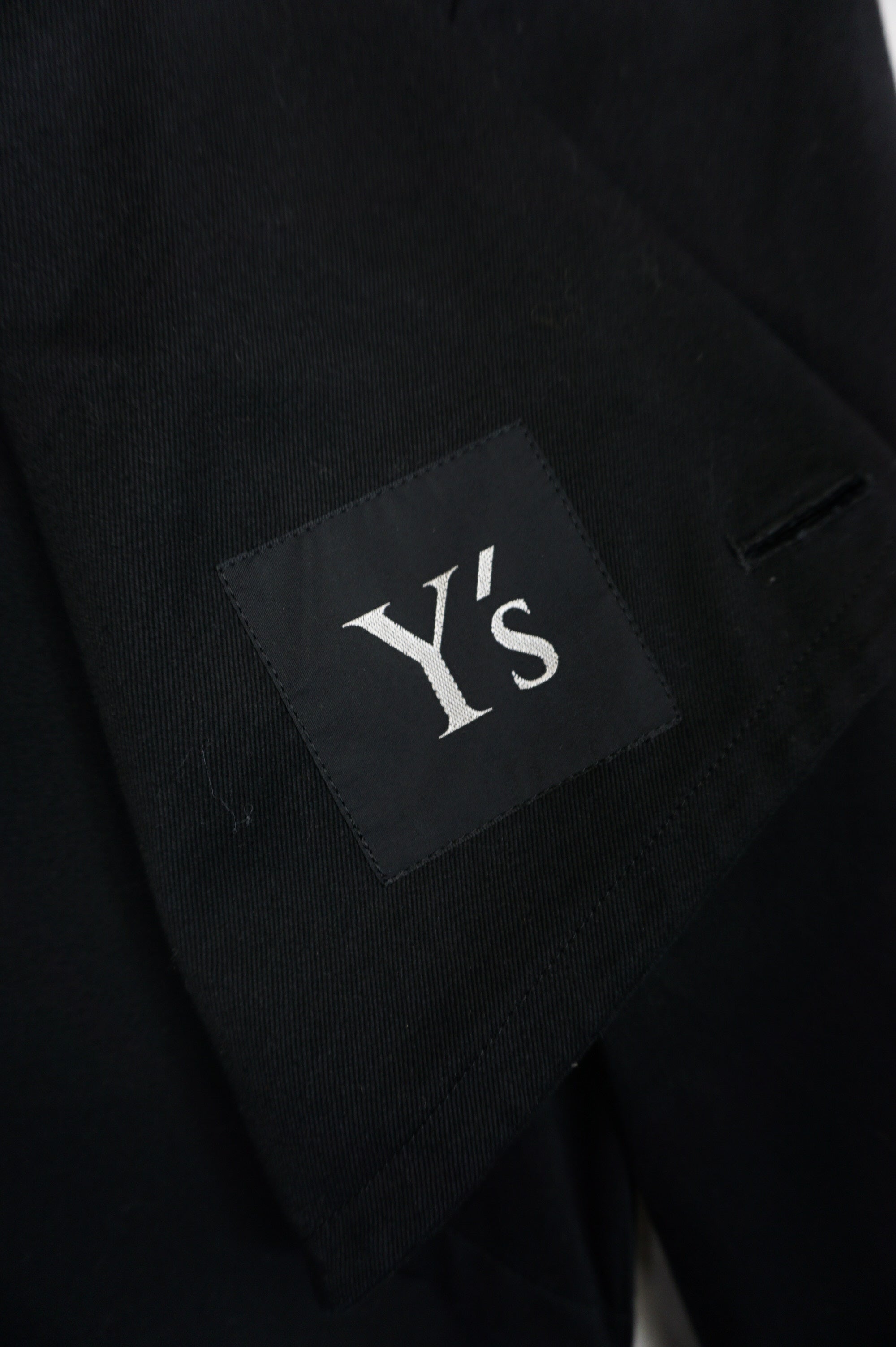 (M) Y’s Yohji Yamamoto 2006 Structured Black Peplum Jacket