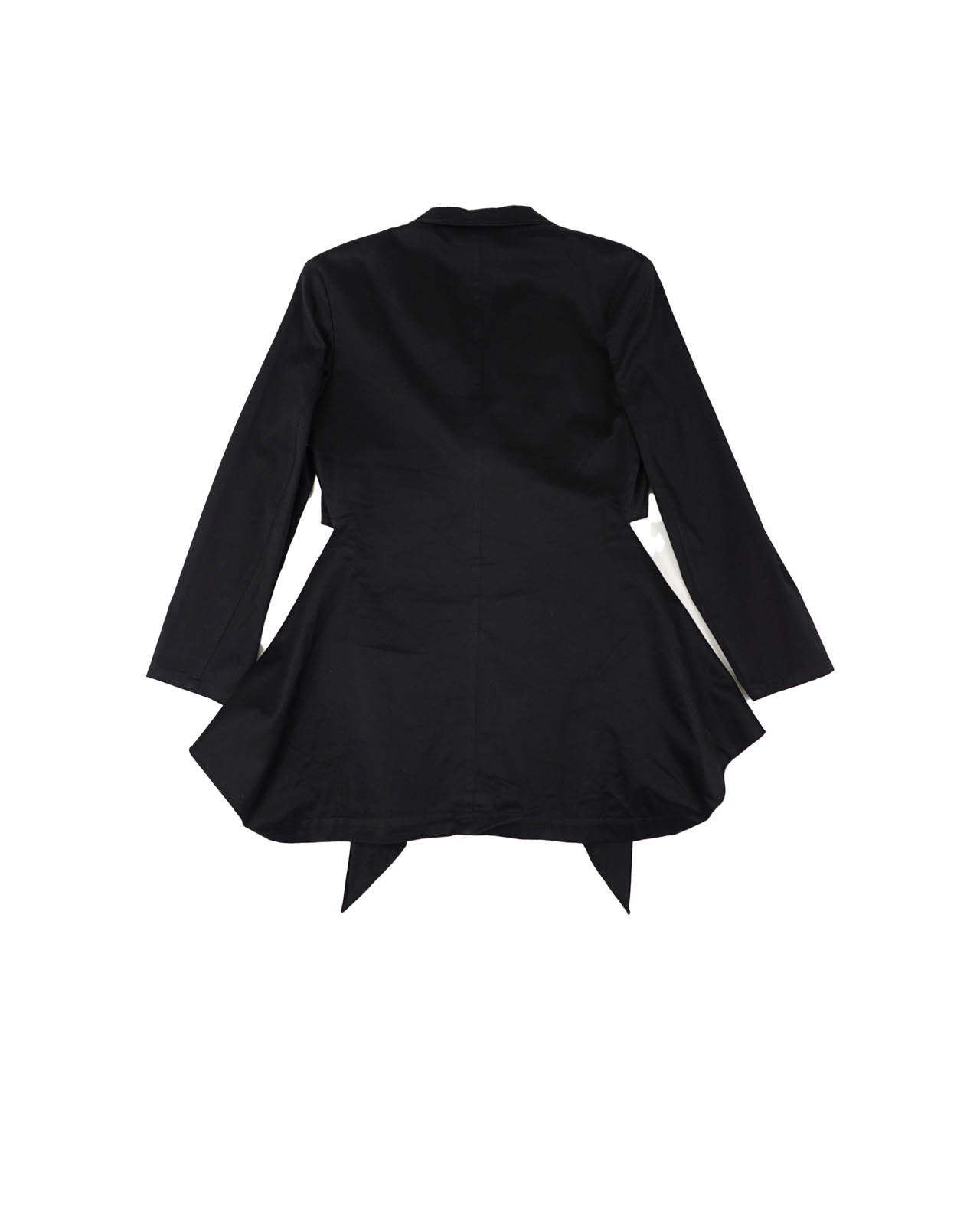 (M) Y’s Yohji Yamamoto 2006 Structured Black Peplum Jacket