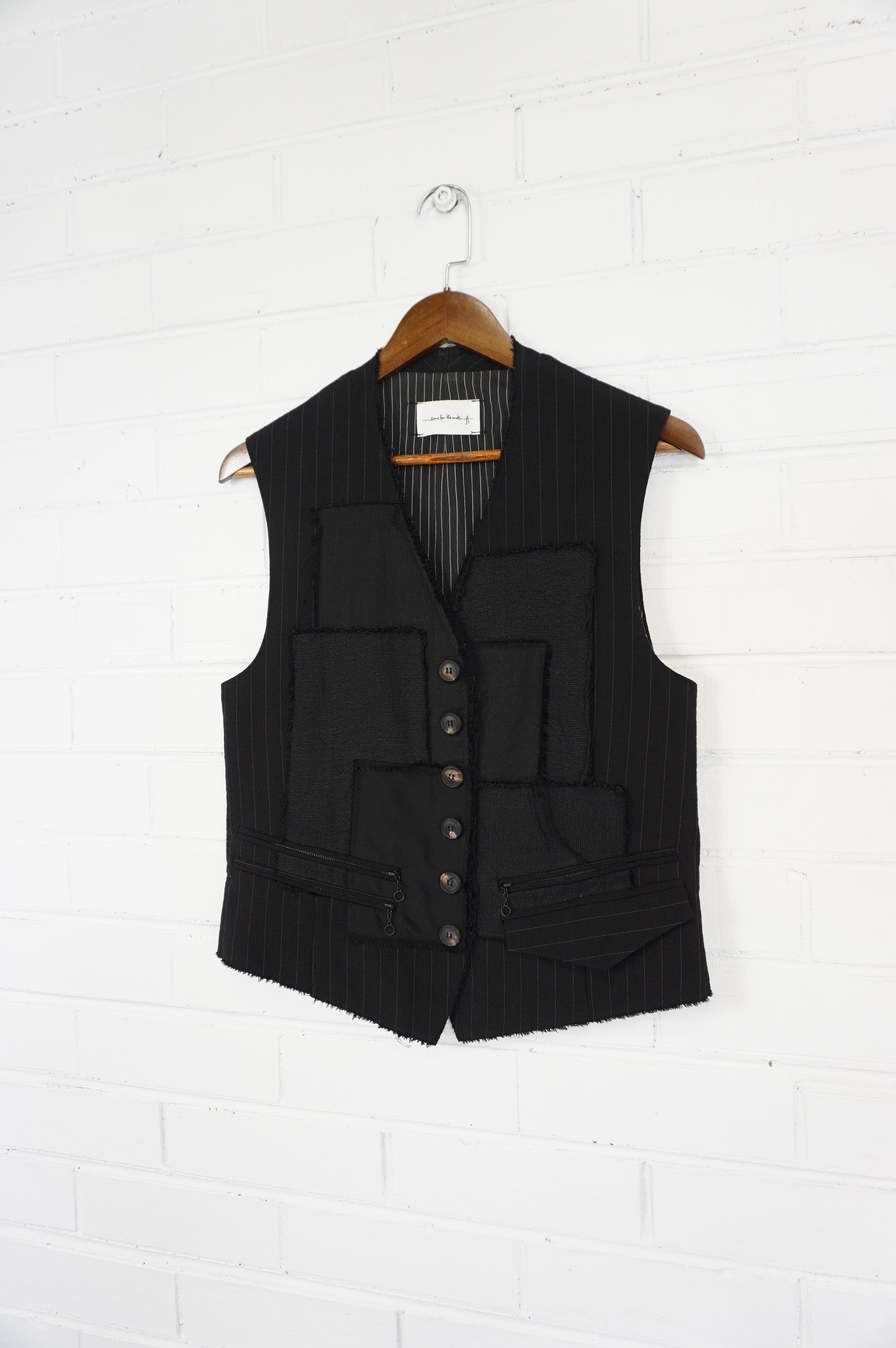 (S/M) SFTM SS16 Patchwork Waistcoat