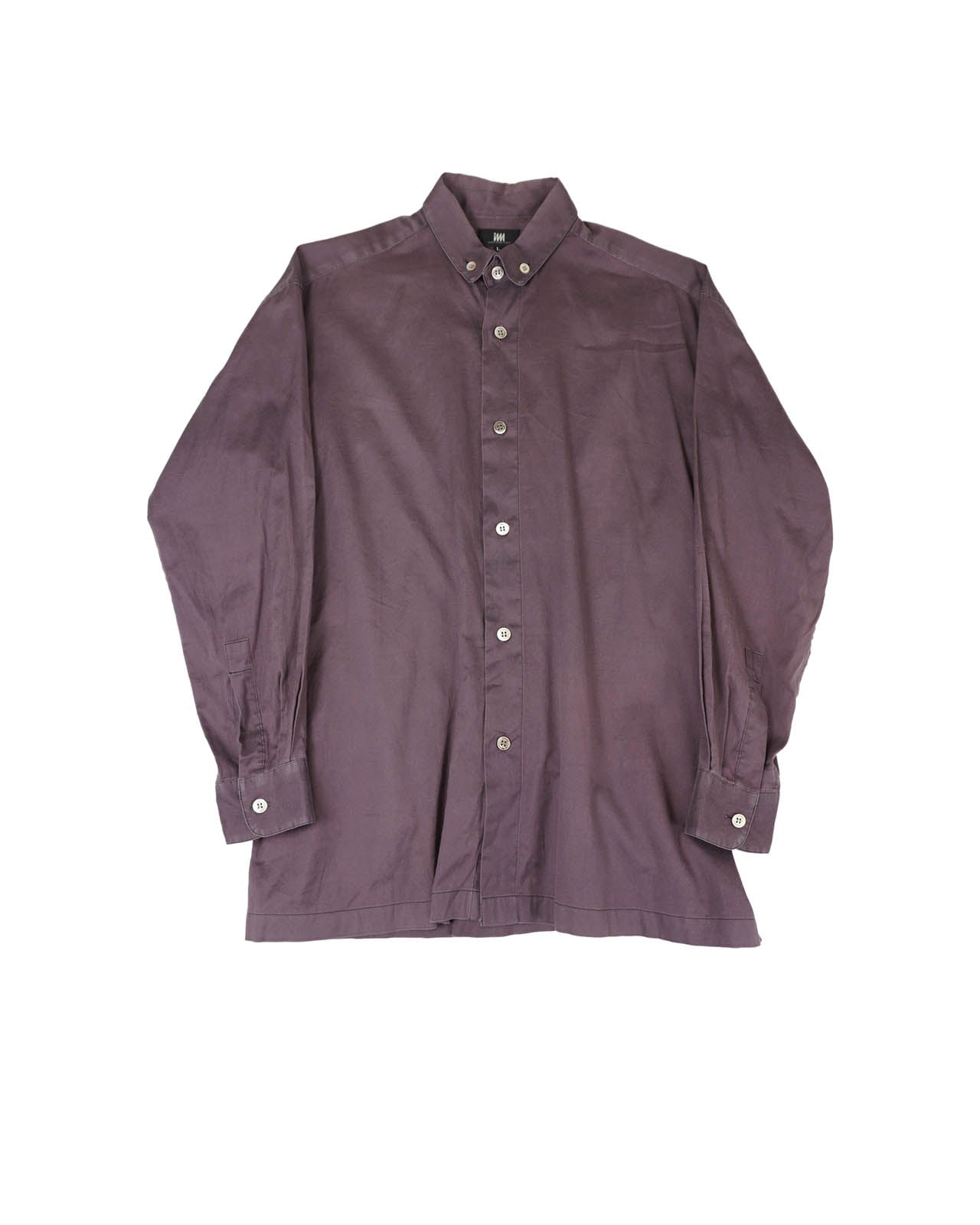 (M) ISSEY MIYAKE Purple Button-Down Shirt c. Mid 00s
