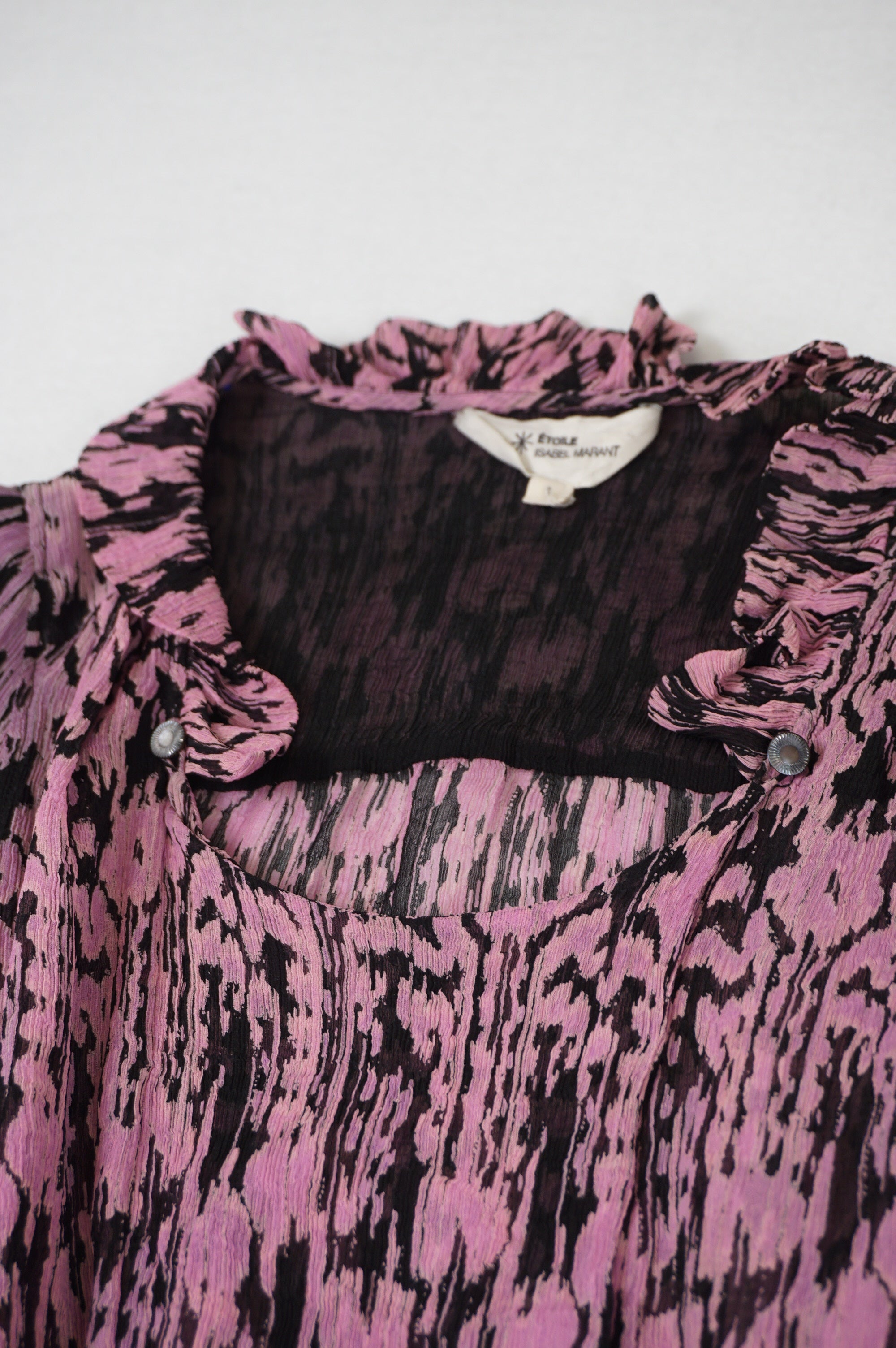 (S) ISABEL MARANT ETOILE Pink Silk Shirt