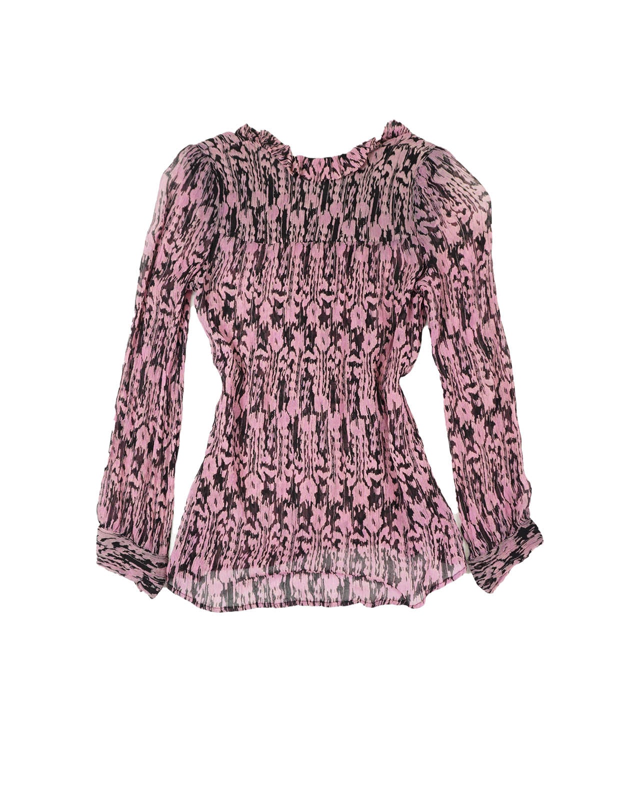 (S) ISABEL MARANT ETOILE Pink Silk Shirt