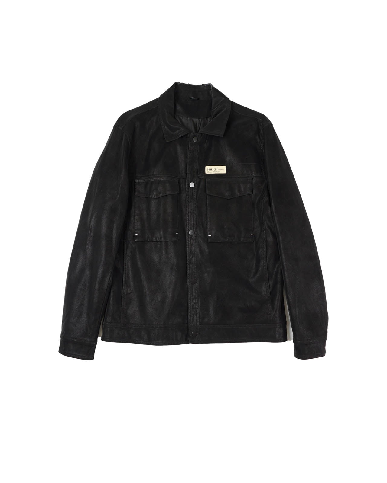 (L/XL) CORRECT Waxed Black Jacket