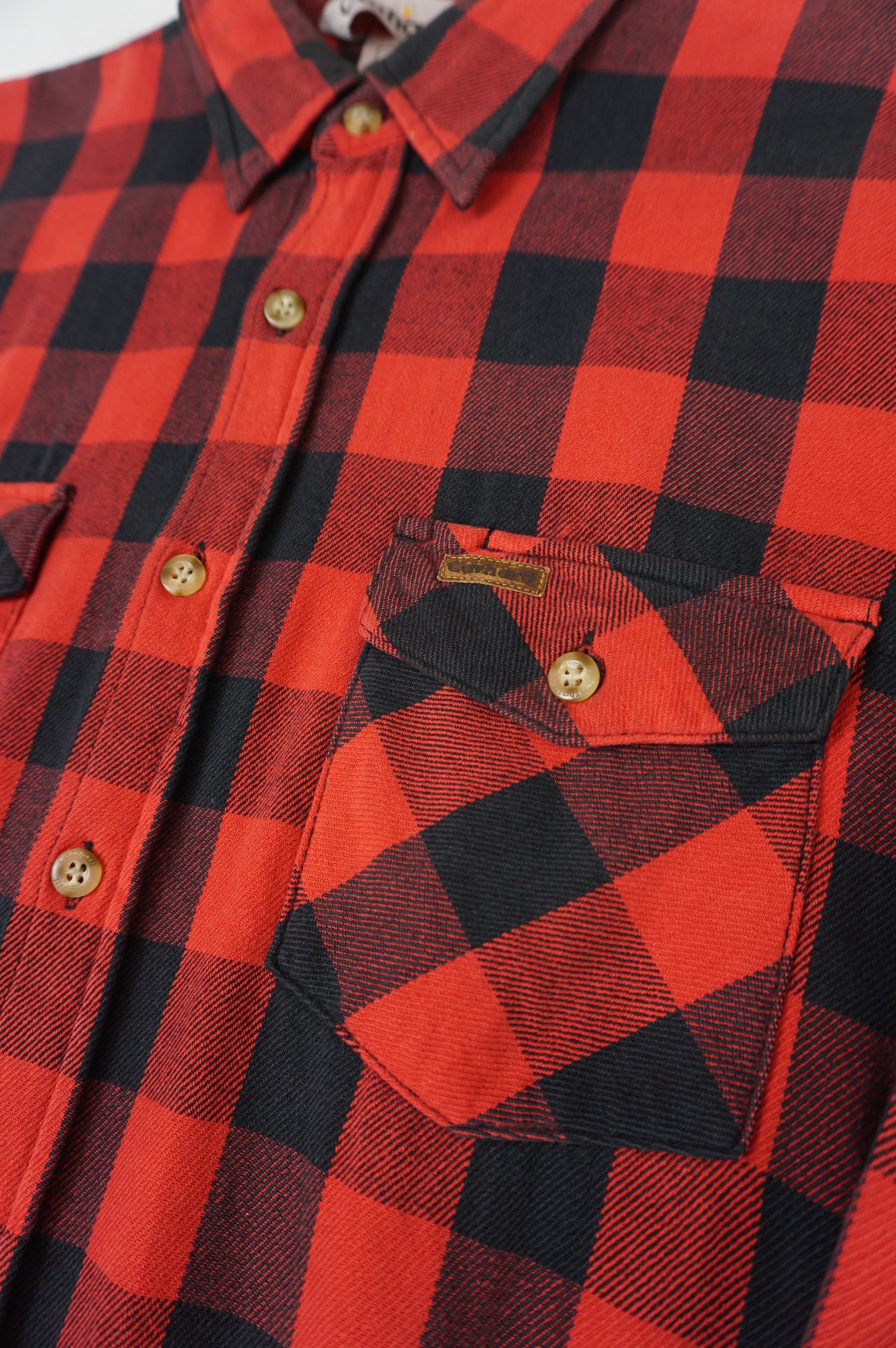 (L/XL) CARHARTT Red Checkered Shirt 90s