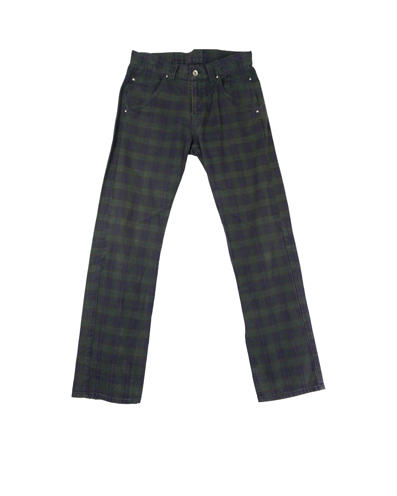 (32") Green/ Purple Plaid Pants