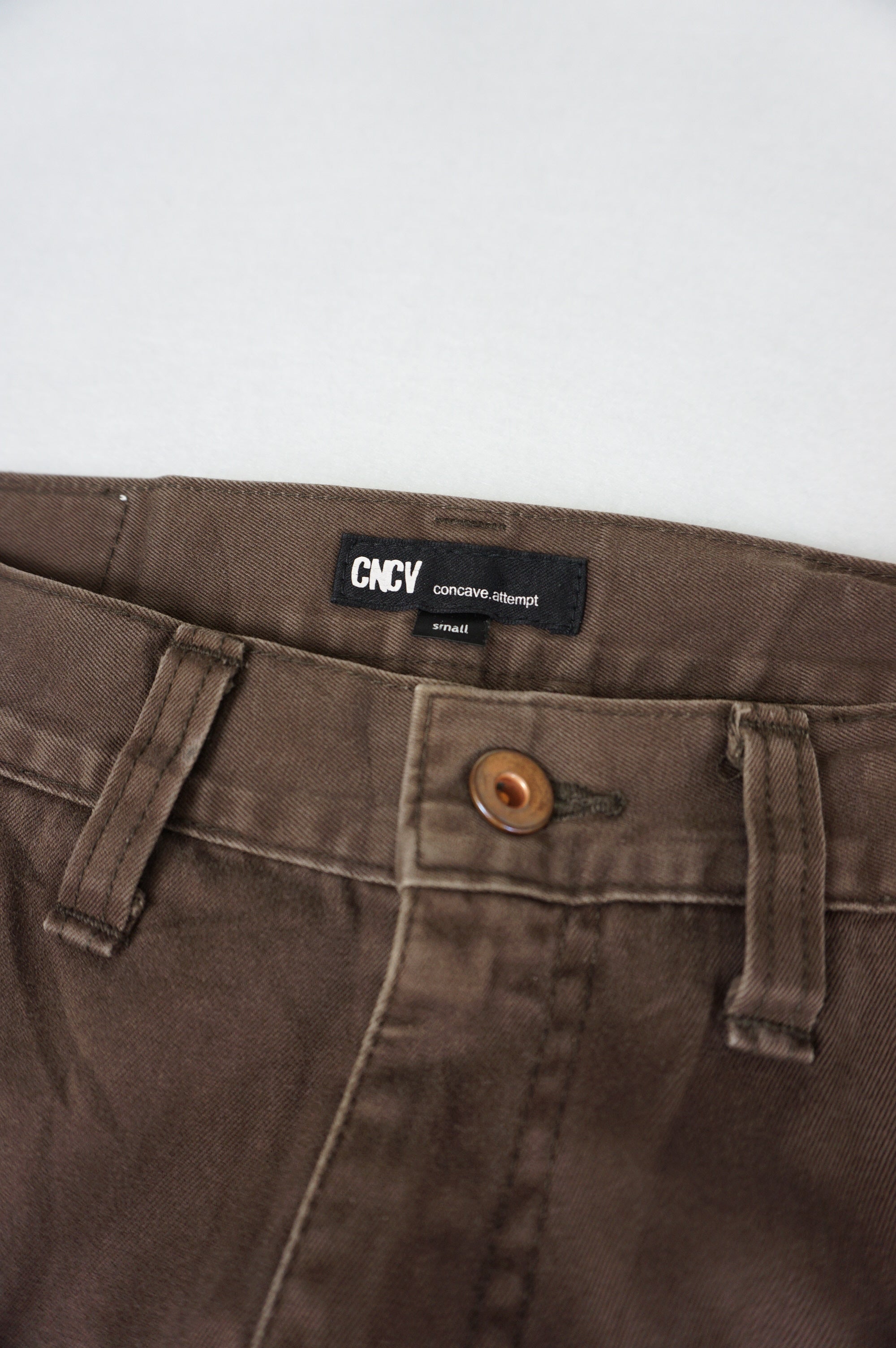 (32") CNCV Red Plaid Panel Brown Pants