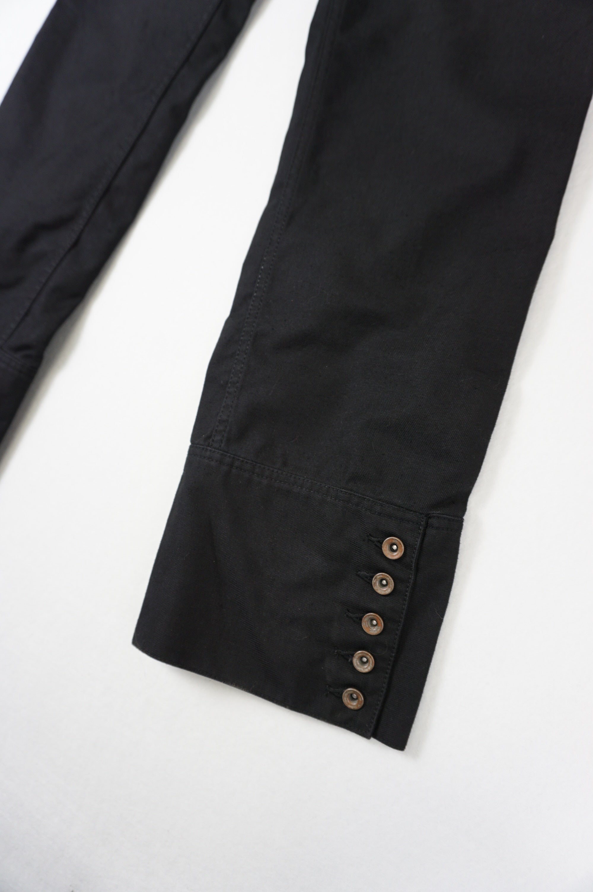 (29") ATORSO Multi-Button Cargo Black Trouser