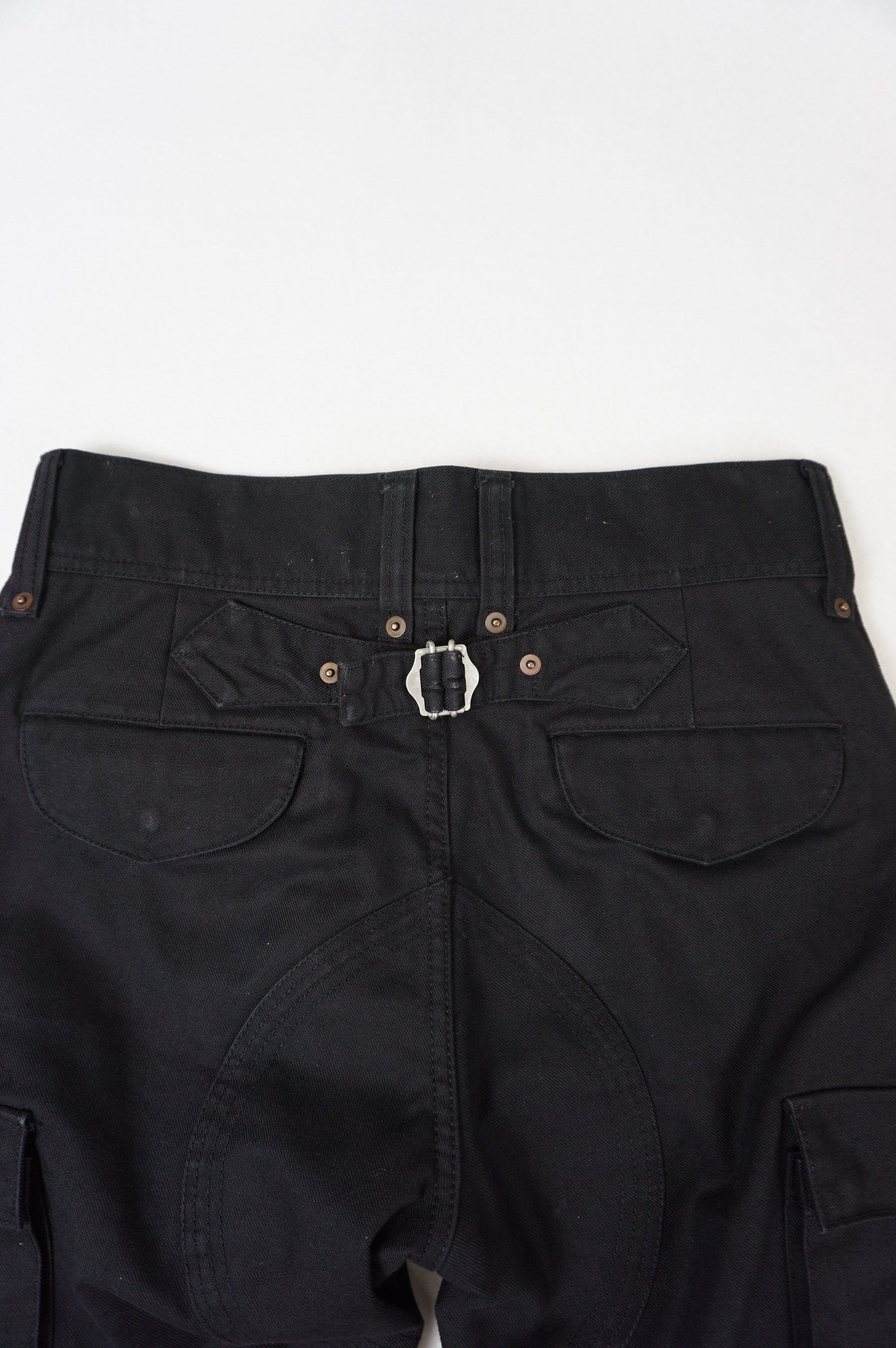 (29") ATORSO Multi-Button Cargo Black Trouser