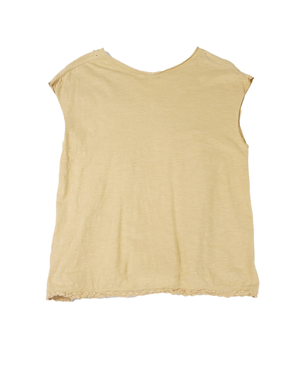 (M/L) DRUG STORES V-Neck Sand Top