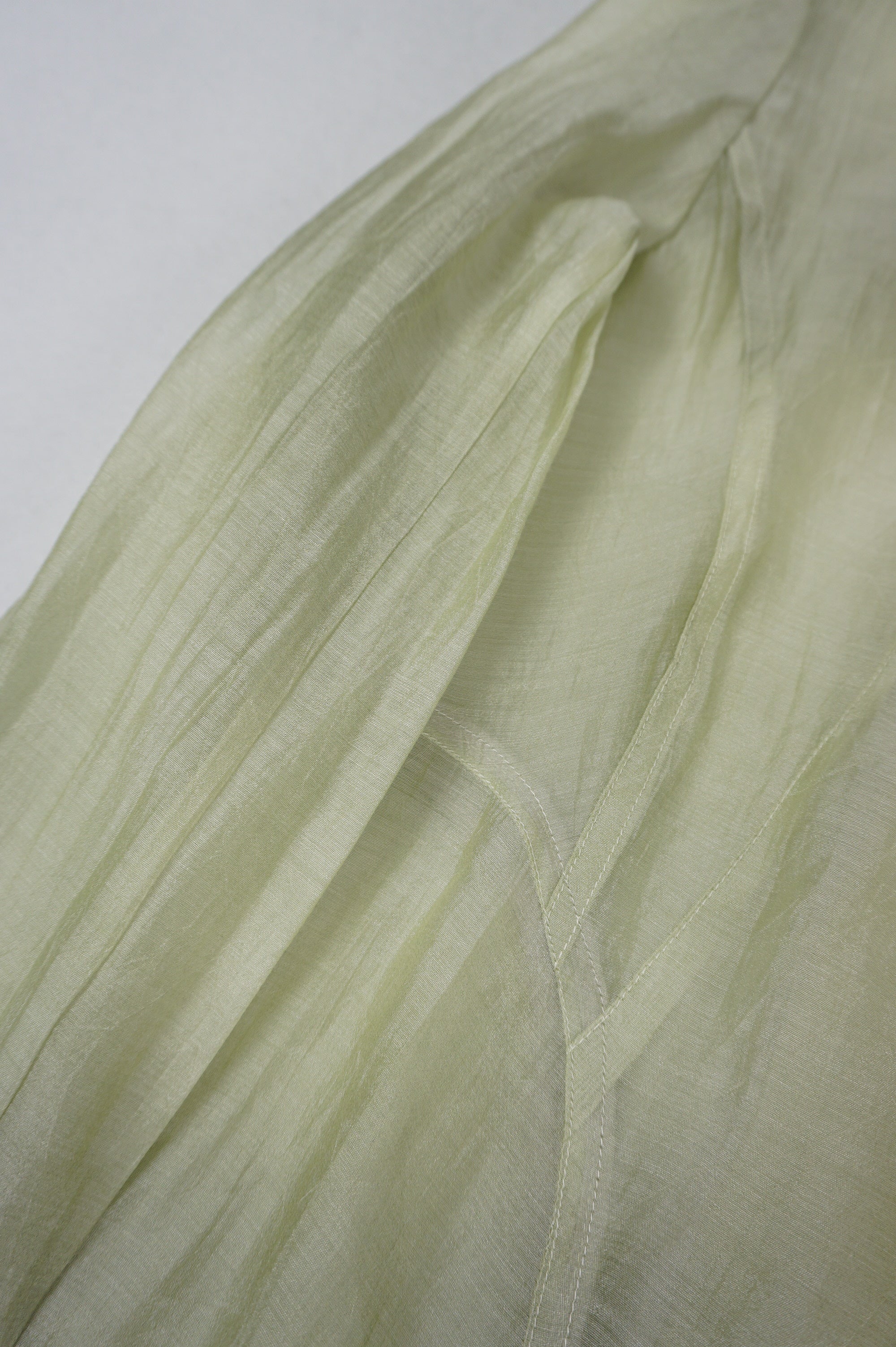 (S/M) FISCHIO Pastel Green Sheer Long Sleeve