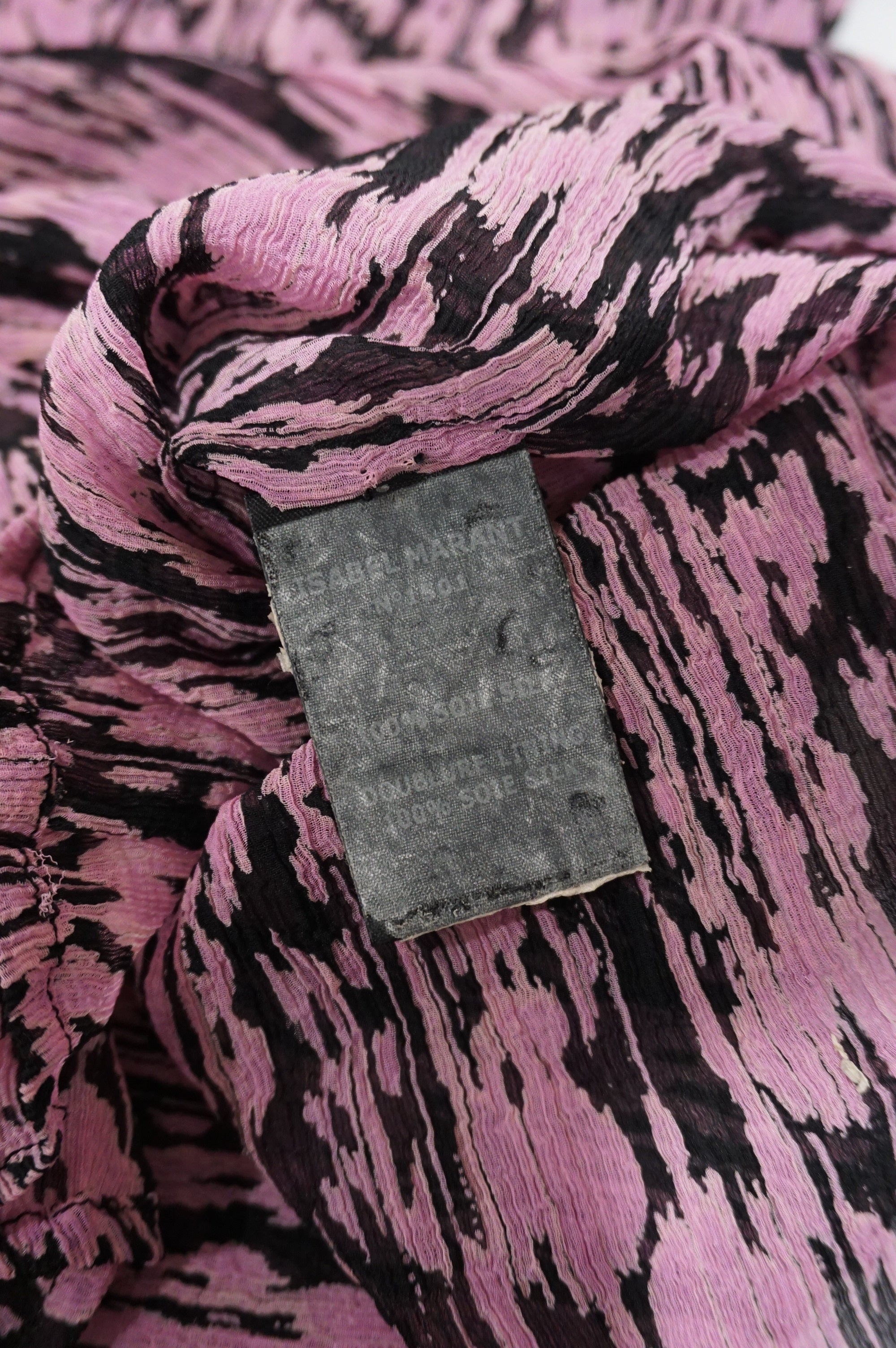 (S) ISABEL MARANT ETOILE Pink Silk Shirt