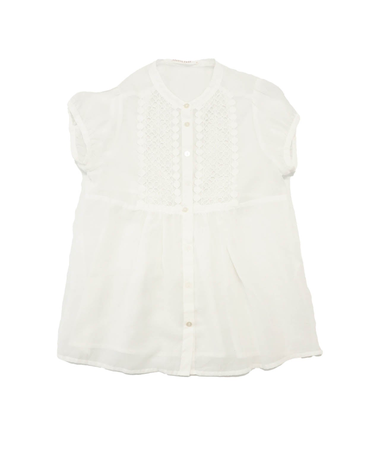(S) LOWRYS FARM White Babydoll Top