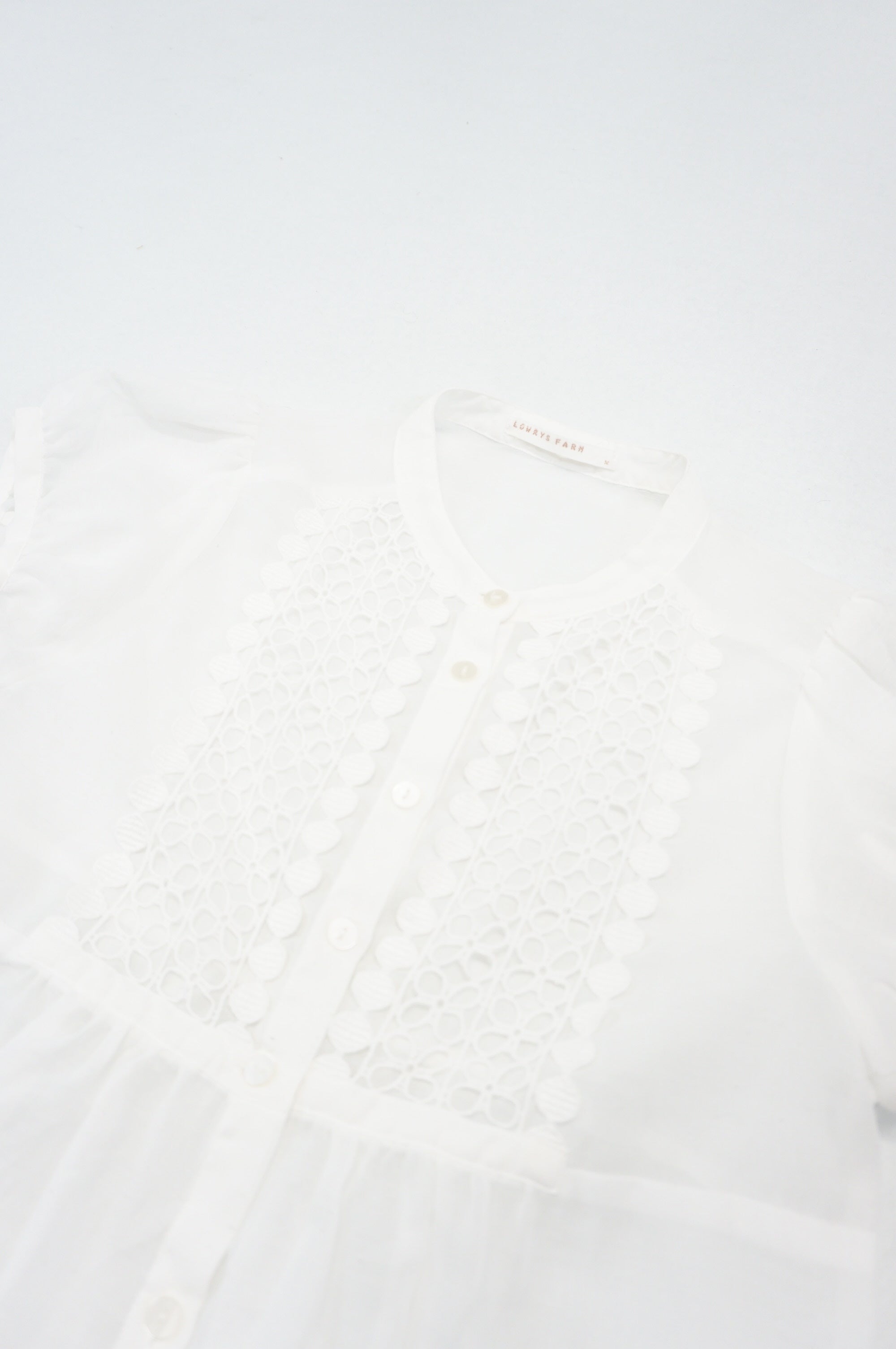 (S) LOWRYS FARM White Babydoll Top