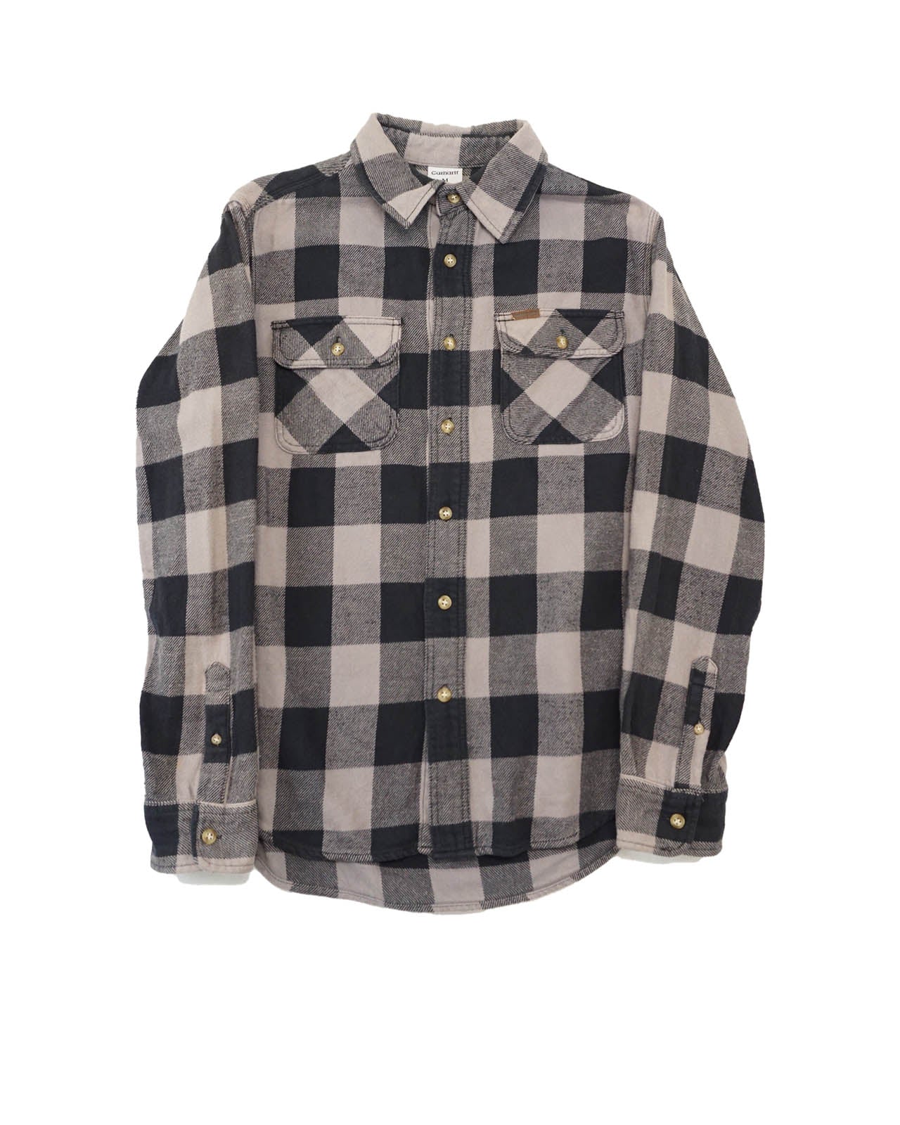 (M/L) CARHARTT Charcoal Checkered Shirt