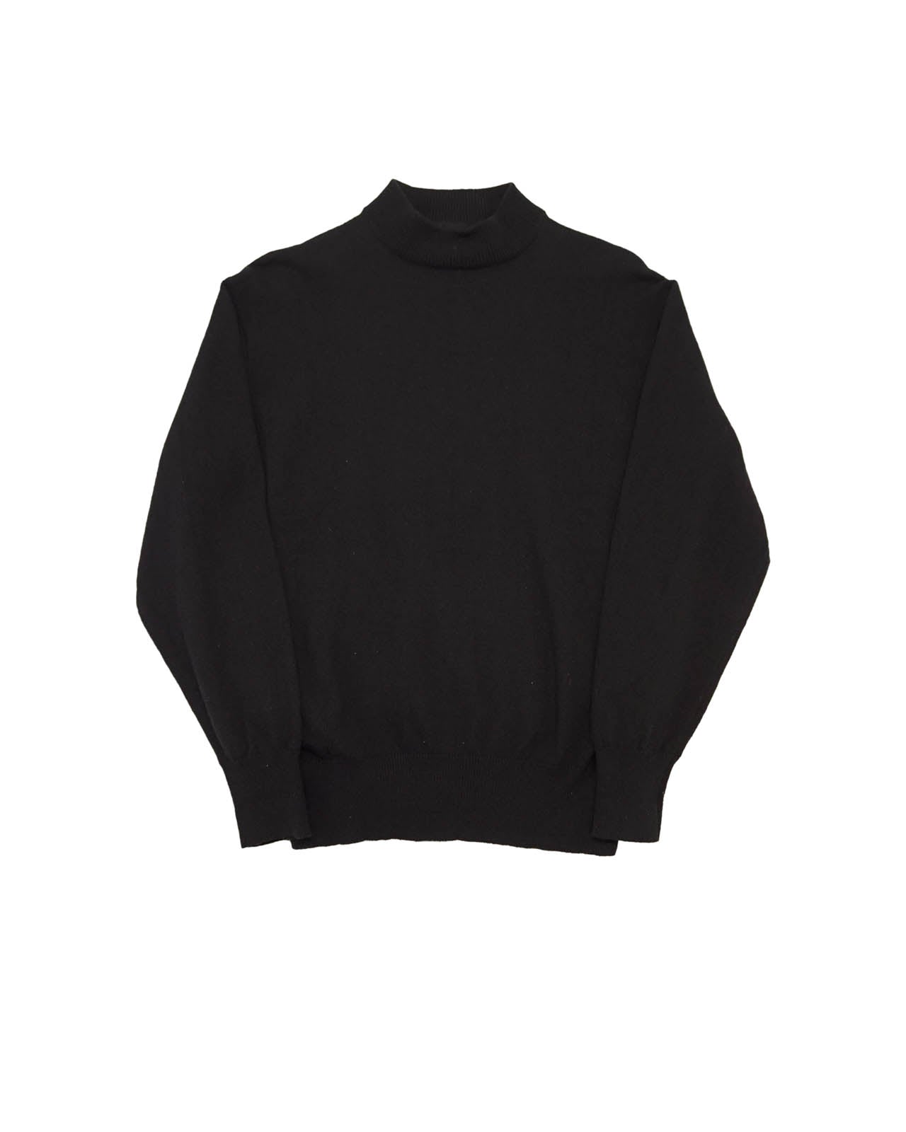 (M/L) COMME DES GARCONS TRICOT Late 90s Black Mock Neck Sweater