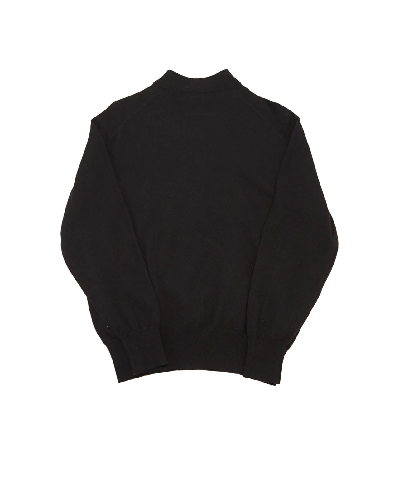 (M/L) COMME DES GARCONS TRICOT Late 90s Black Mock Neck Sweater