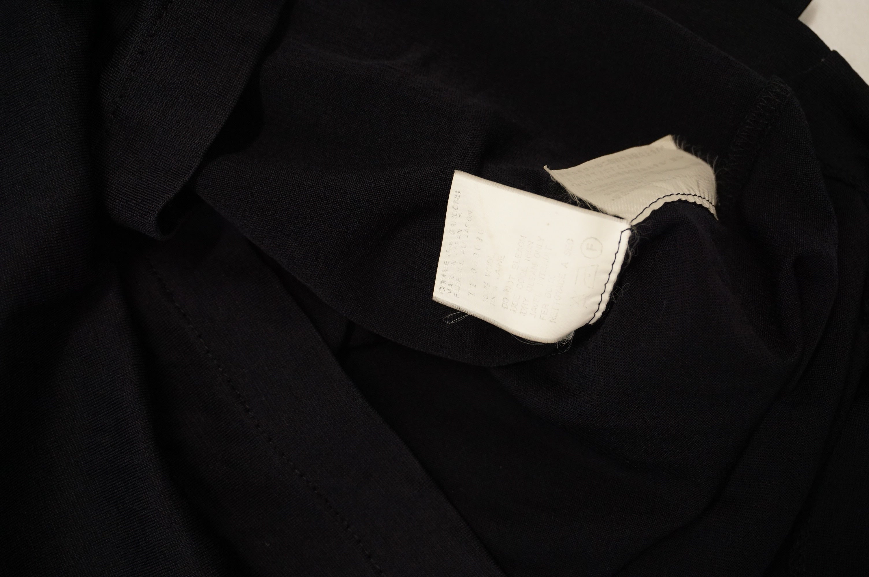 (M/L) COMME DES GARCONS TRICOT Embellished Black Long Sleeve c.00's