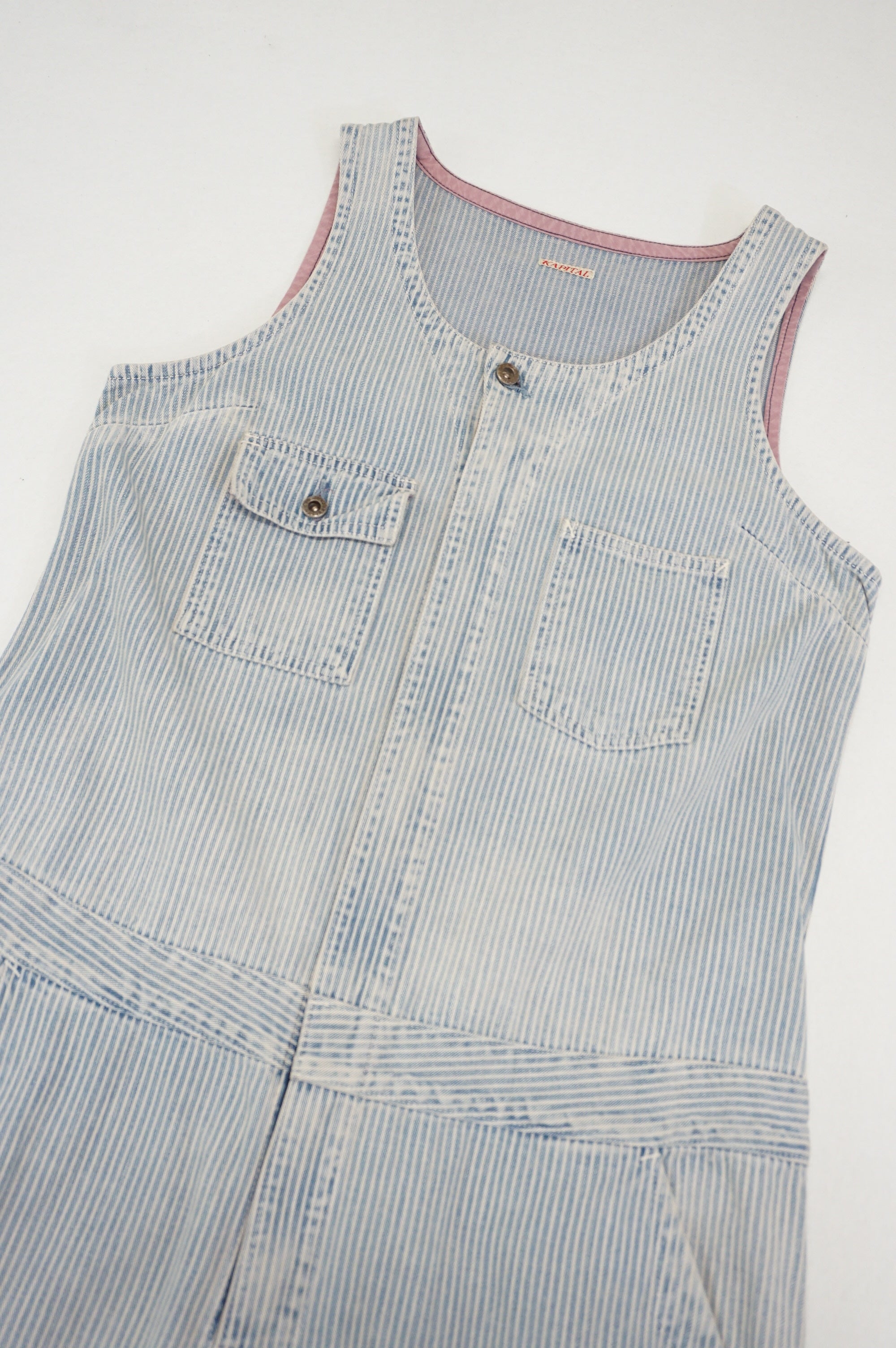 KAPITAL Washed Hickory Denim Overall