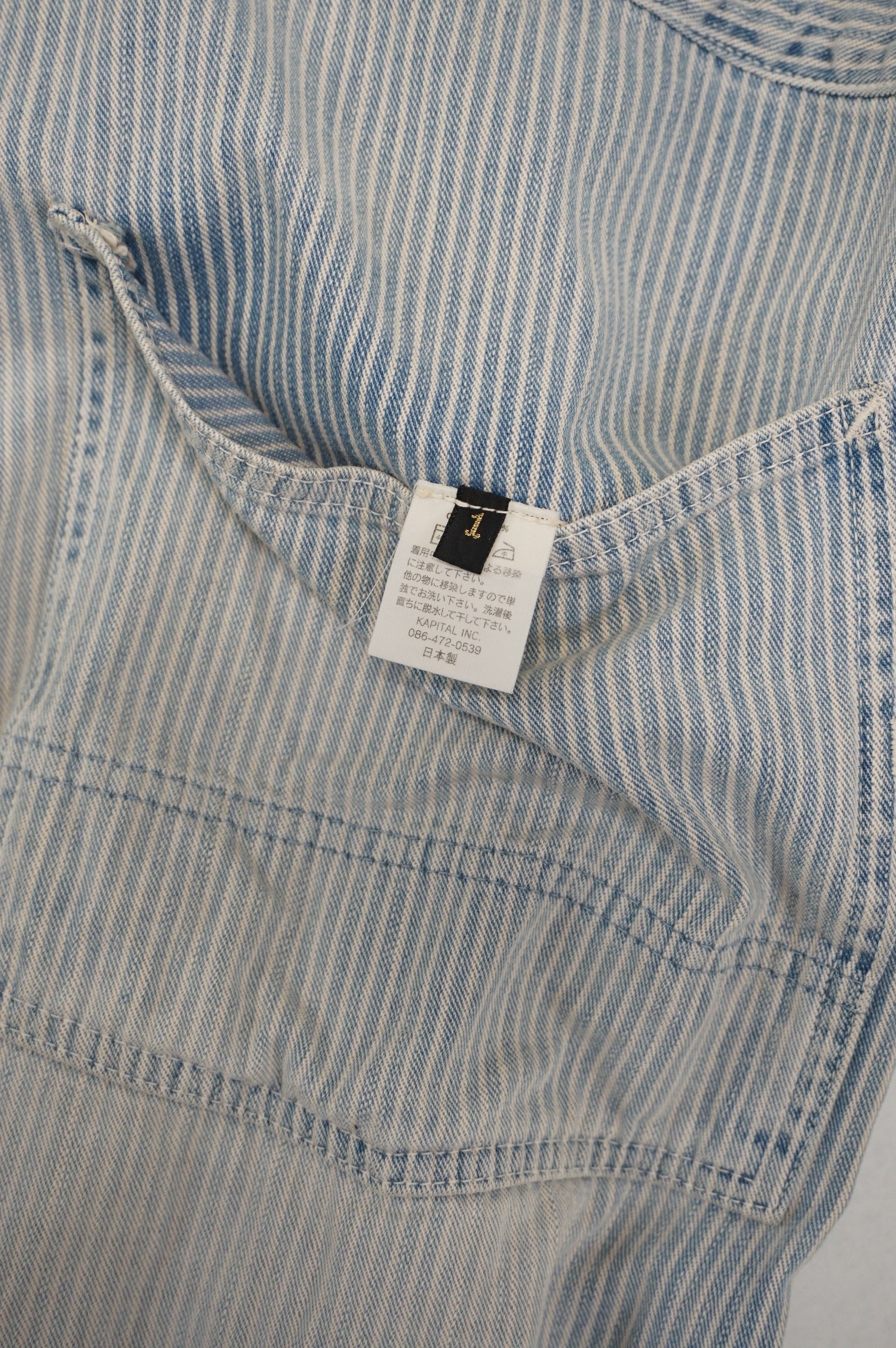 KAPITAL Washed Hickory Denim Overall