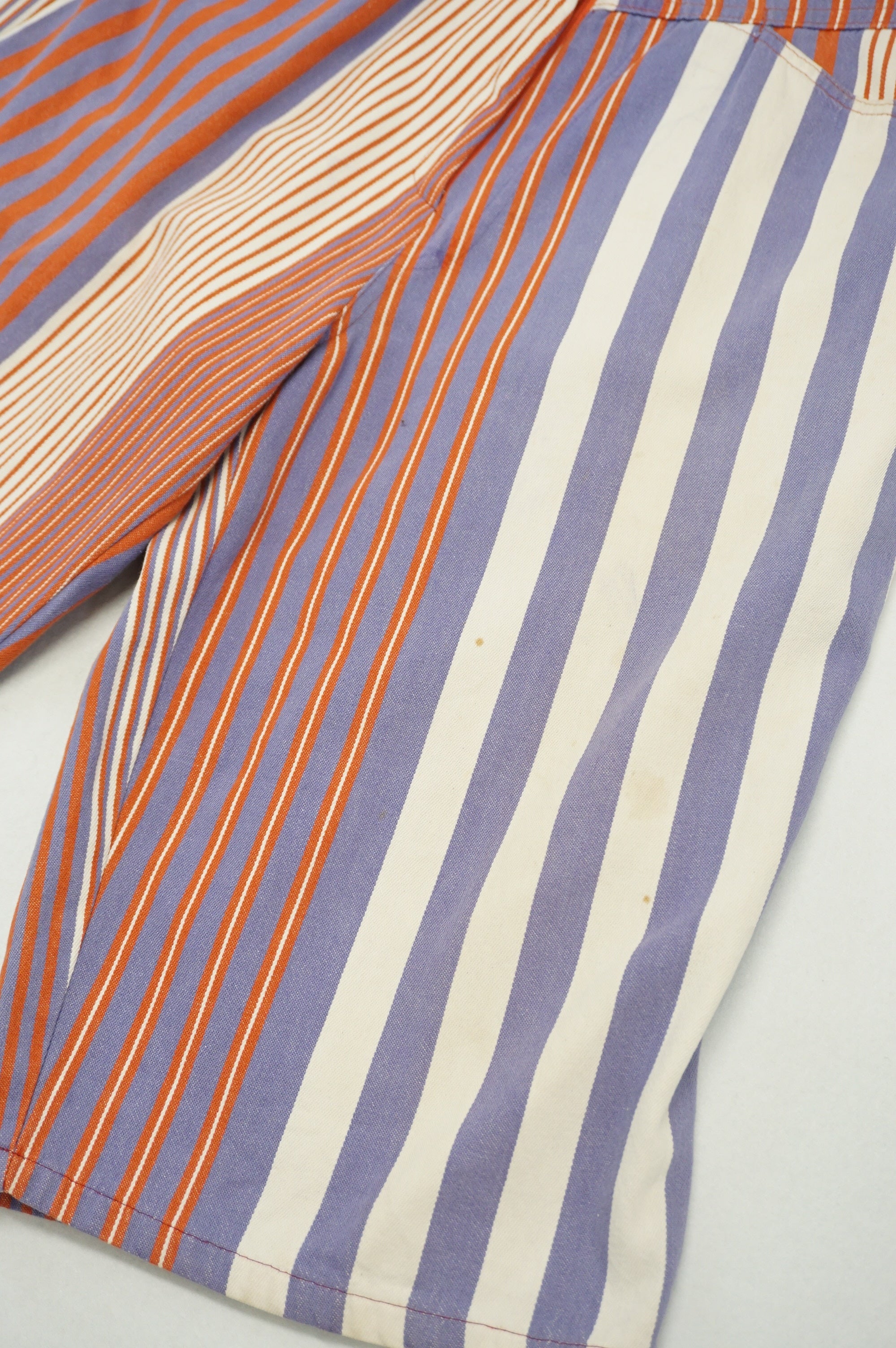 (32") GIRBAUD Vibrant Pinstripe Shorts c.Late 90's