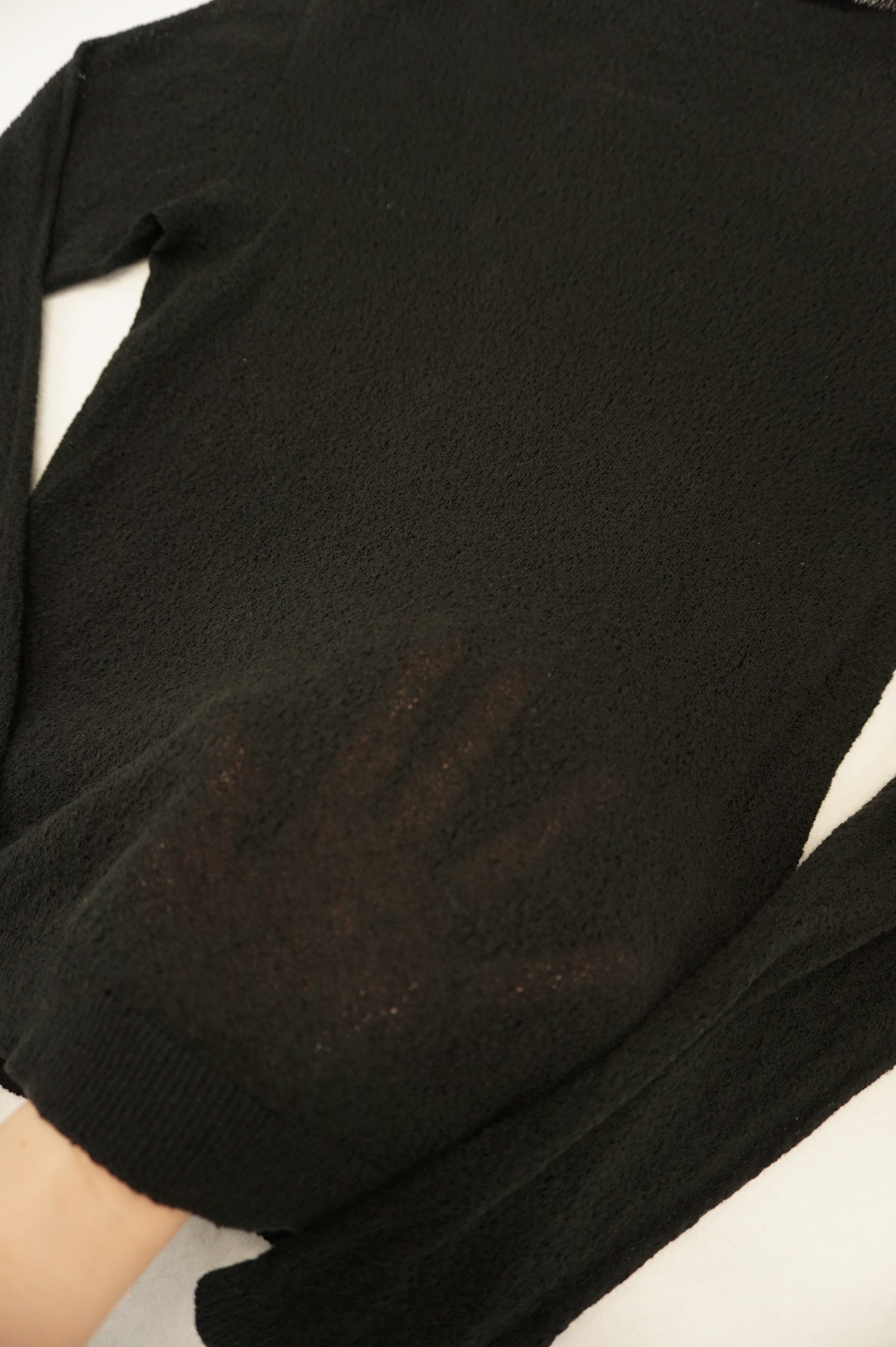 (S) ISSEY MIYAKE HAAT SPRING 2013 Black Knit Top