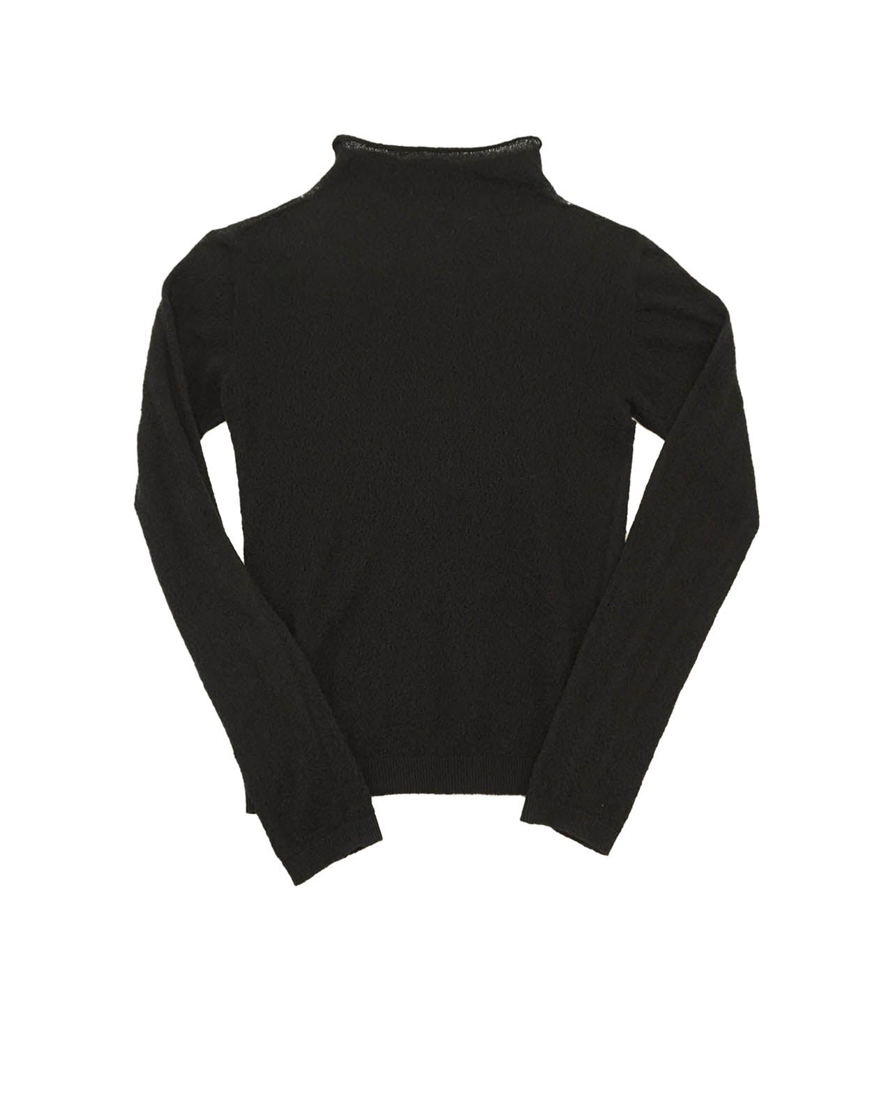 (S) ISSEY MIYAKE HAAT SPRING 2013 Black Knit Top