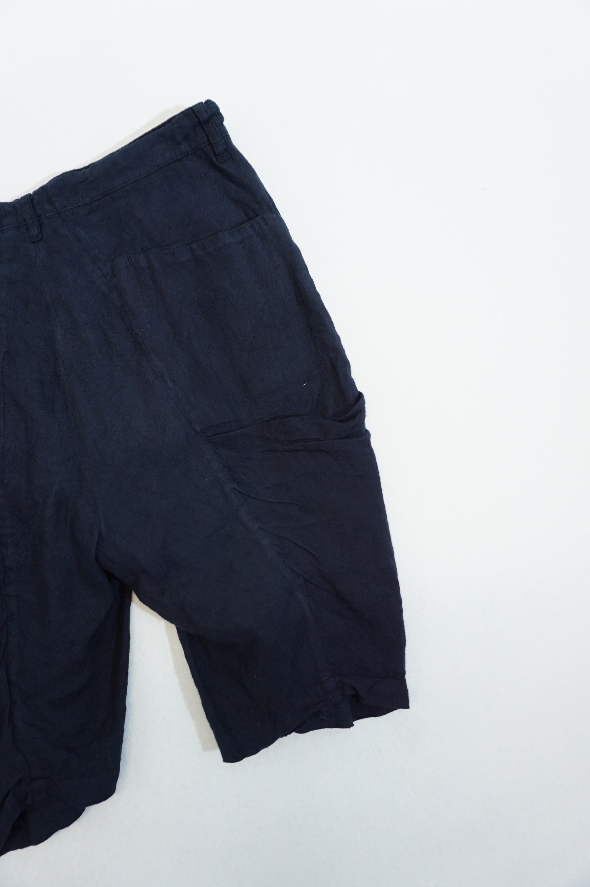 (30") KAZUYUKI KUMANGAU ATTACHMENT Navy Shorts