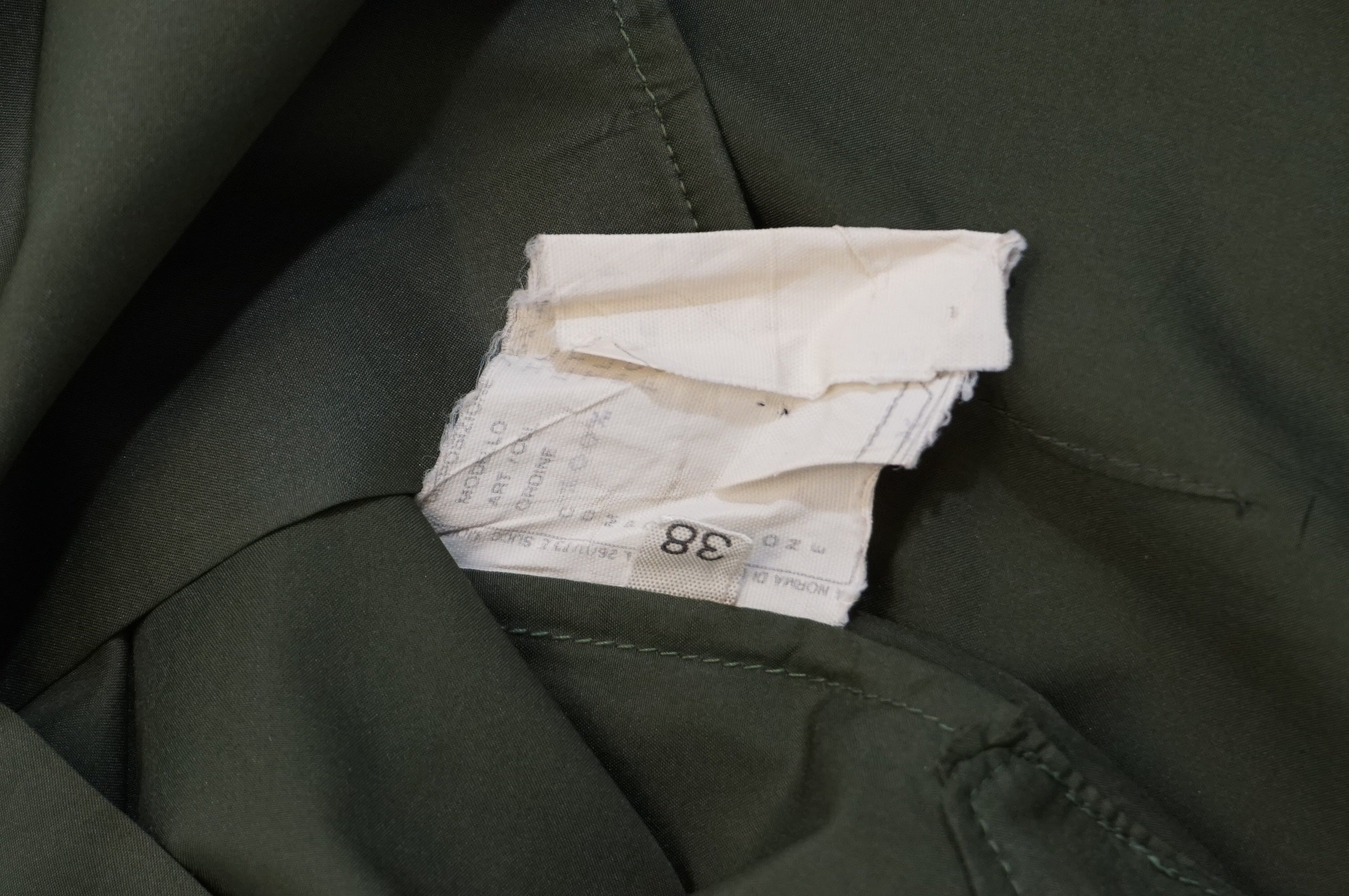 (XS/S) HELMUT LANG Green Cotton Poplin Shirt. c.1997-1999