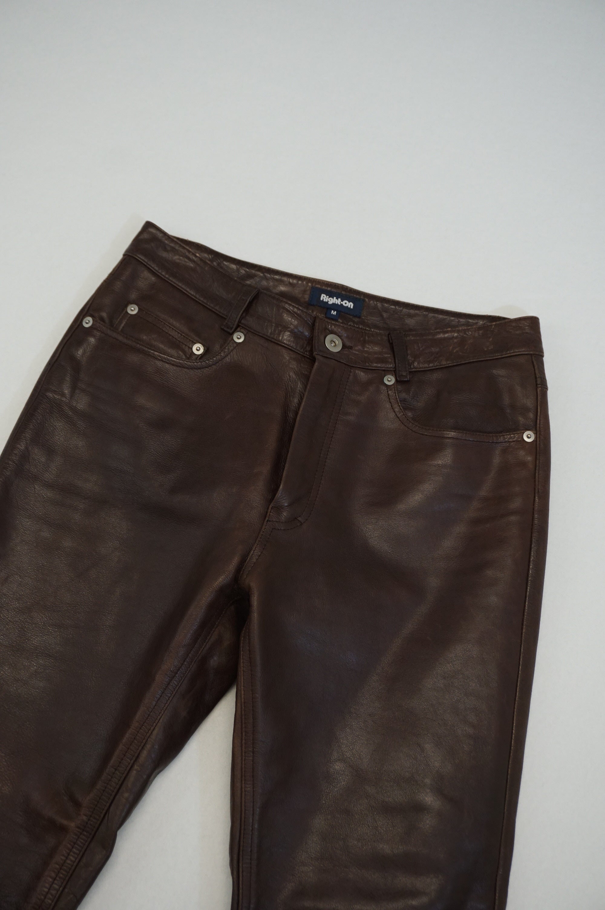 (29") RIGHT ON Warm Brown Cowhide Pants