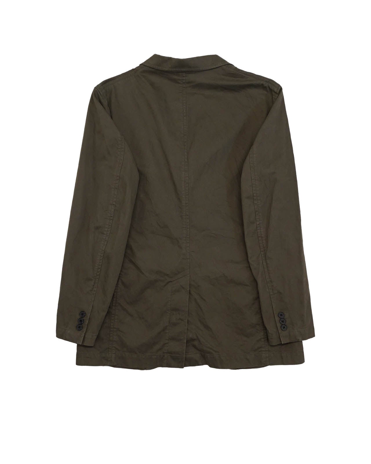 (L) UNIQLO Vintage-wash Cotton Work Blazer - alternate view