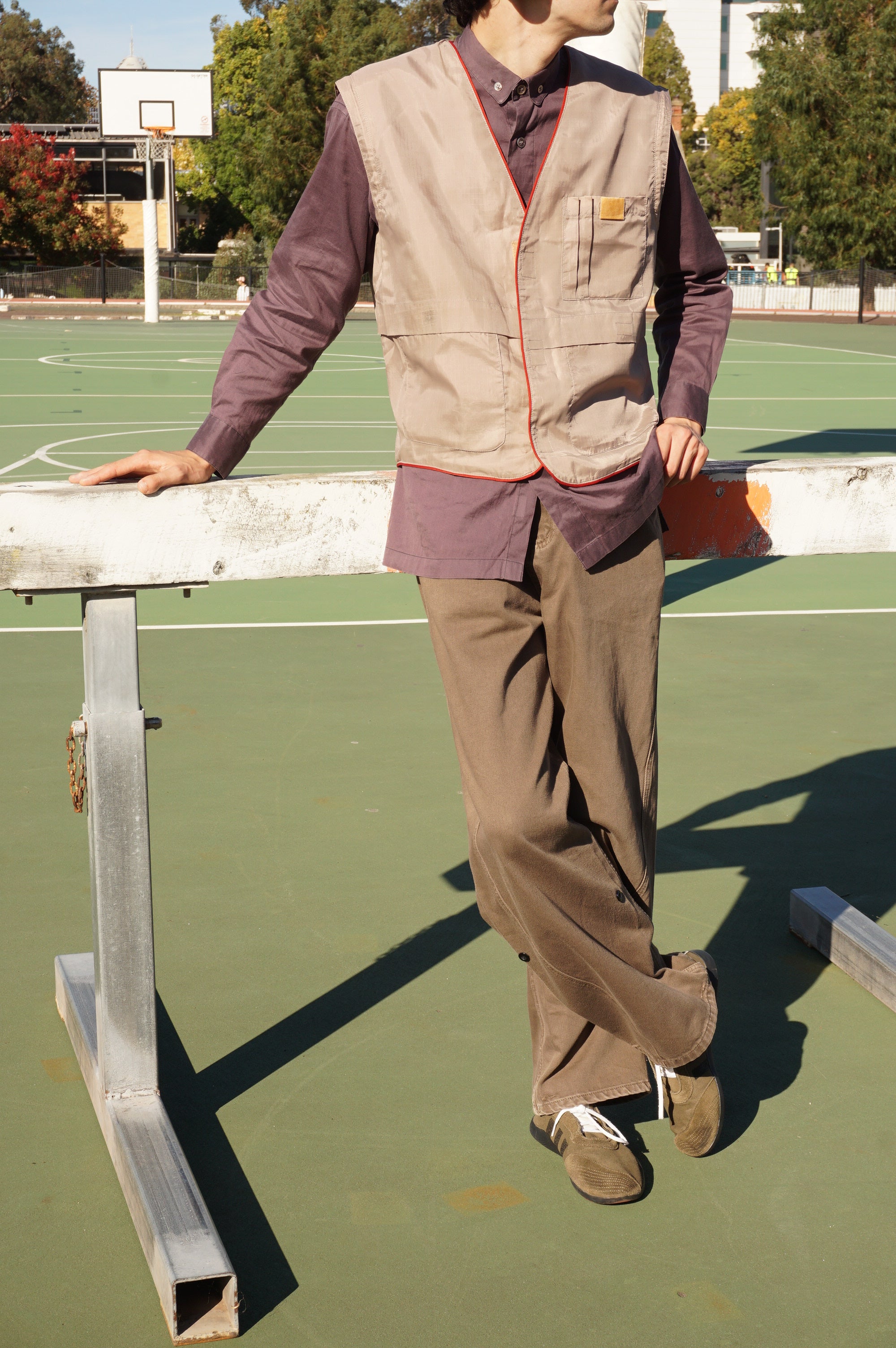 ISSEY MIYAKE Purple Button-Down Shirt c. Mid 00s