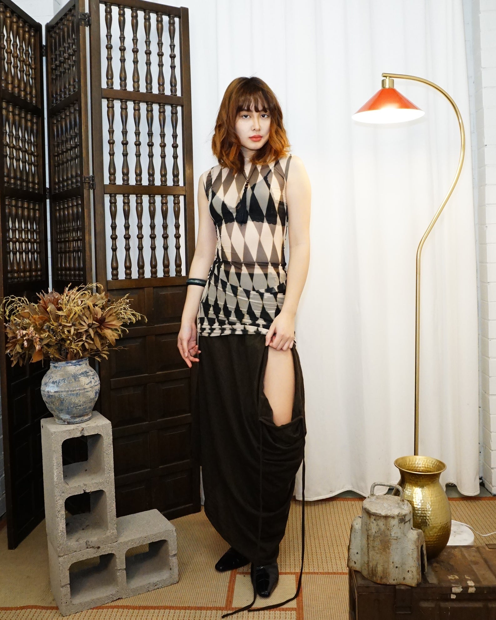MADOMORPHO Customed Harlequin Dress - alternate view